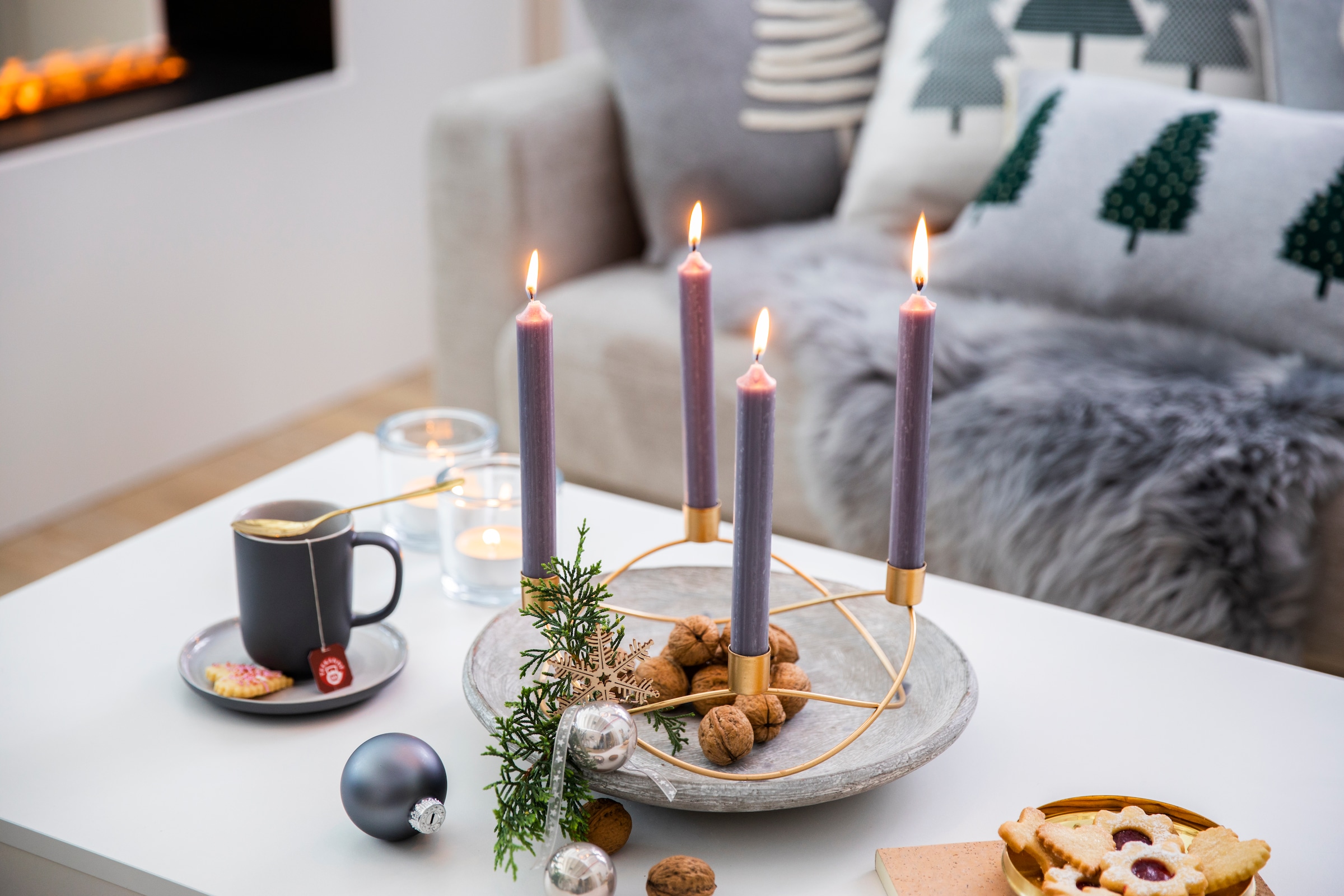 AM Design Kerzenhalter, Adventsleuchter, aus Metall, Höhe ca. 8 cm online  kaufen