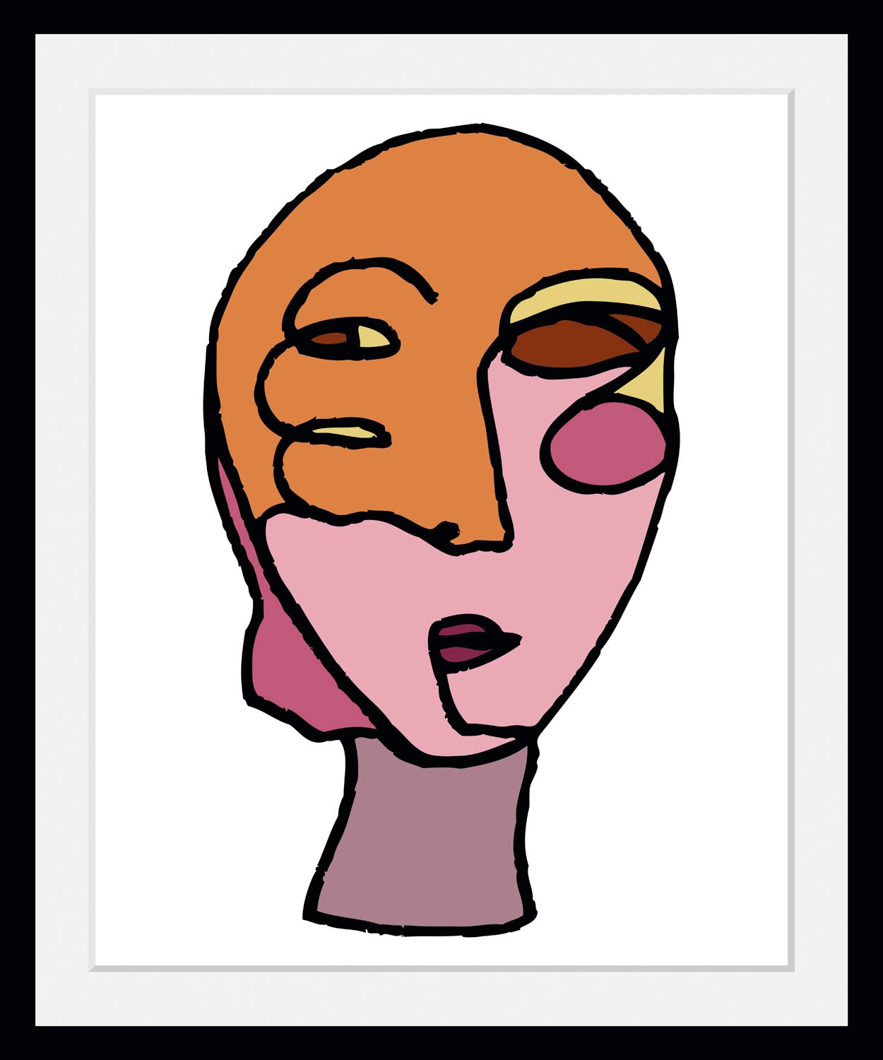 queence Bild »Mike«, Abstrakt-Kunst-Figuren-Gesicht, (1 St.), HD Premium Po günstig online kaufen