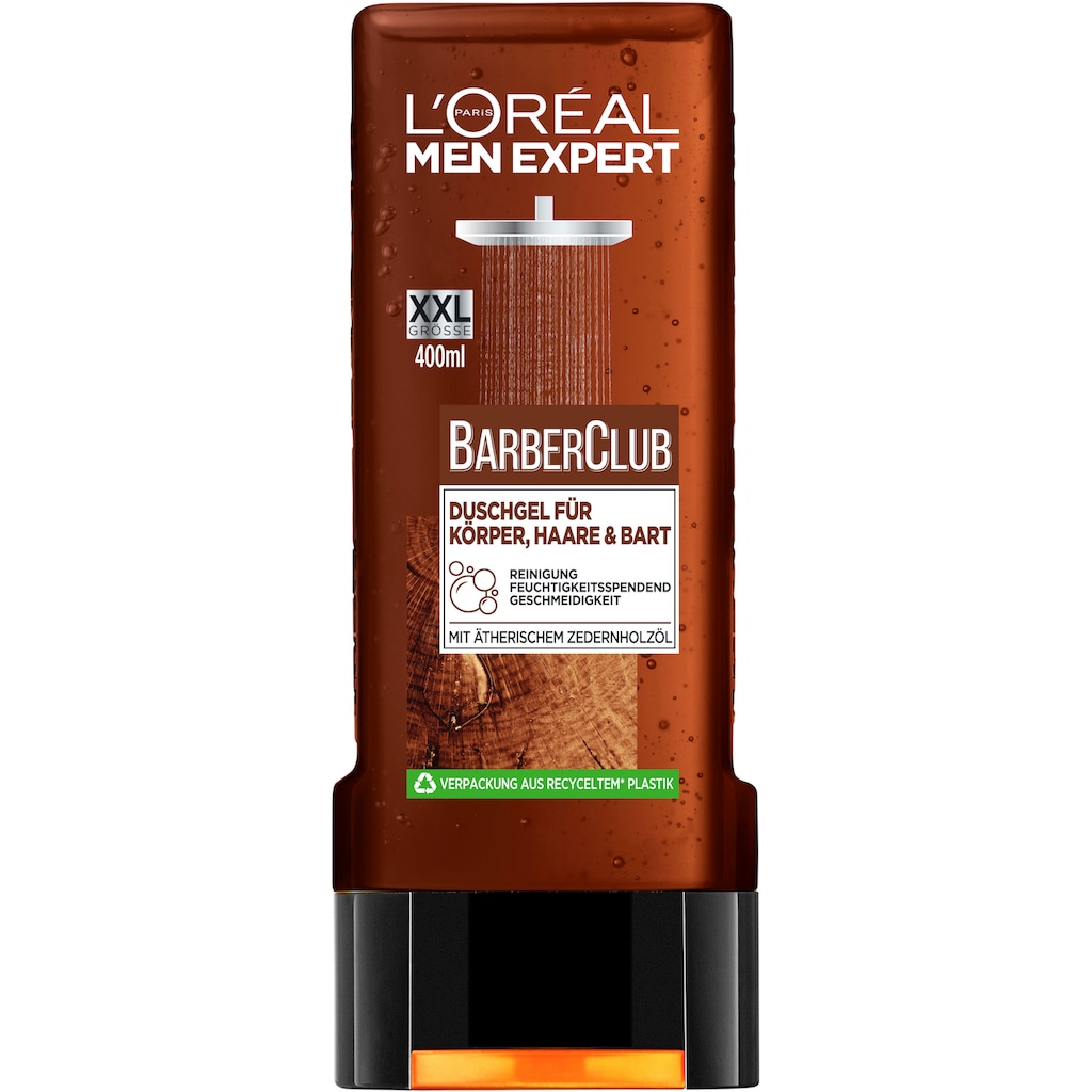 L'ORÉAL PARIS MEN EXPERT Duschgel »Barber Club«, (Packung, 6 tlg.)