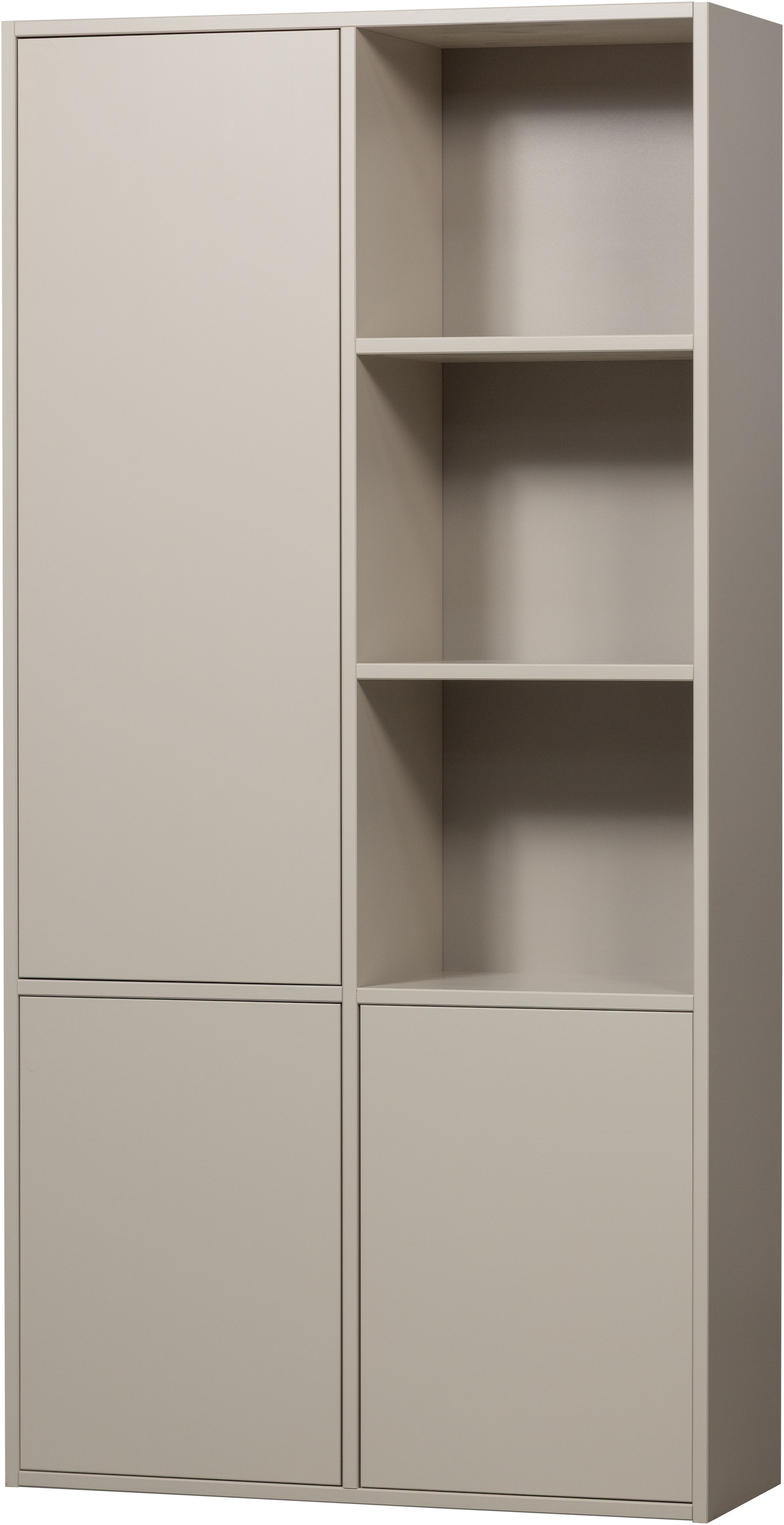 WOOOD Mehrzweckschrank »Meggy FSC® Mix Kiefernholz mit Druckmechanismus B 108x D 40x H 215 cm« Tragkraft 10 kg pro Boden, einfach zu montieren, sichtbare Maserung