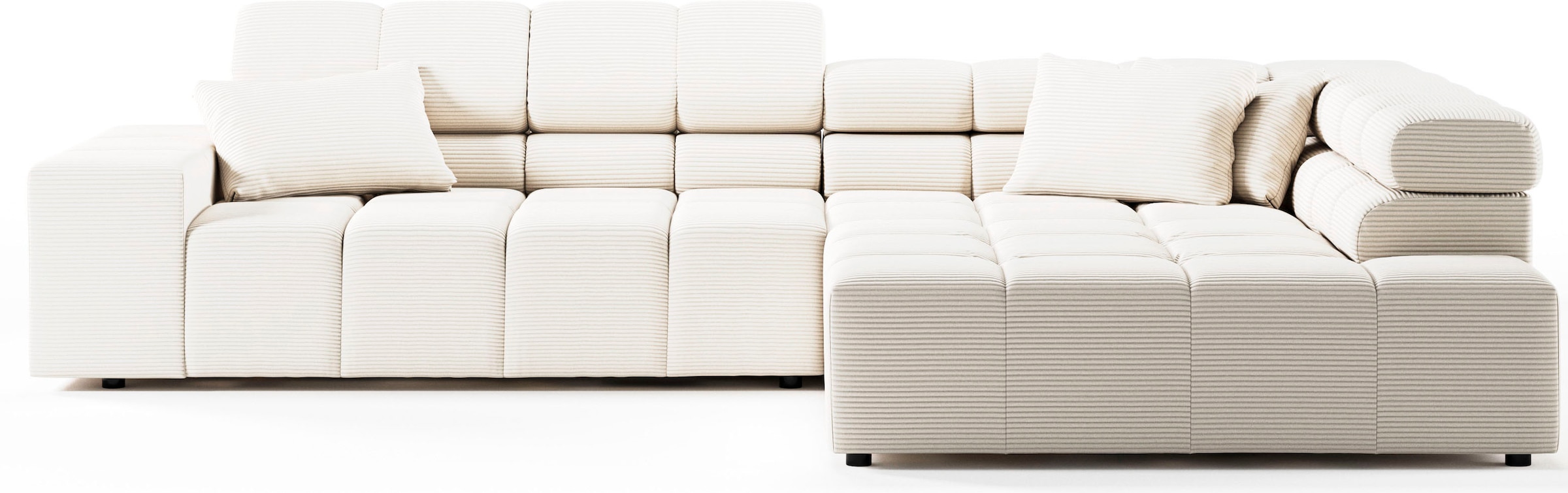 INOSIGN Ecksofa »Ancona incl. Kopfteilverstellung, OTTOs Choice, Breite 319cm, L-Form«, wahlweise motorische Sitztiefenverstellung, auch in Cord + Easy Care