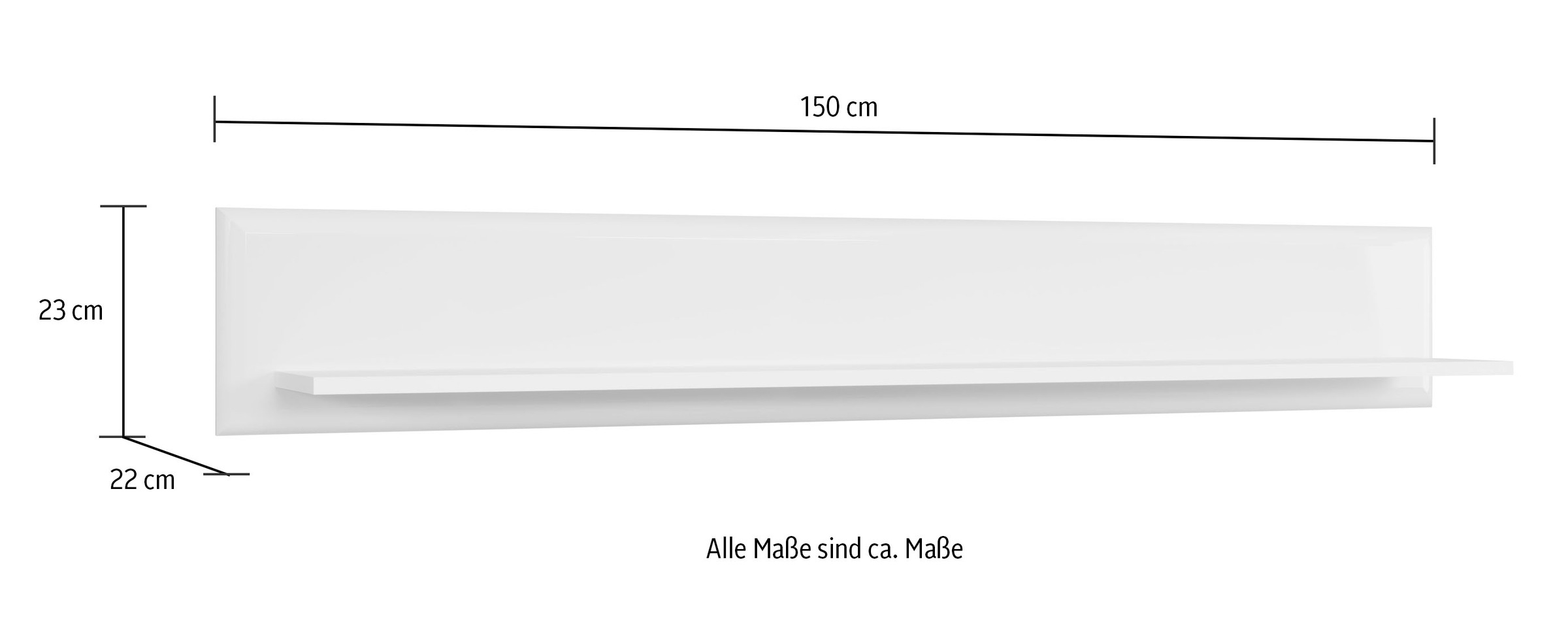 INOSIGN Wohnwand »Marlon«, (Komplett-Set, 4 St.), Maße aufgebaut (B/T/H in cm): 341/40/192 - Hochglanz Fronten