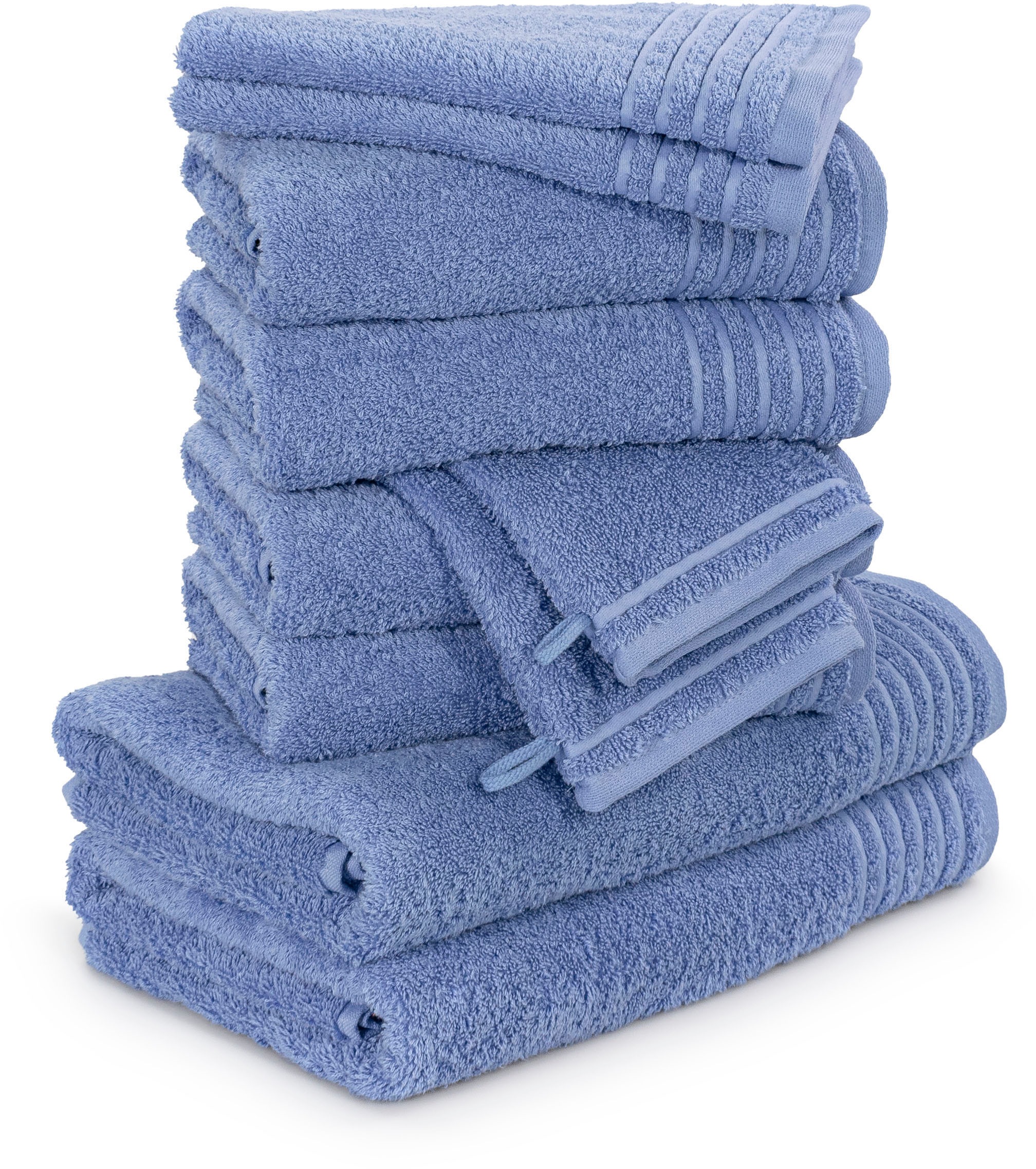 Möve Handtuch Set »New Classic« 10 Stk. Walkfrottier Waschhandschuhen, Gäst günstig online kaufen