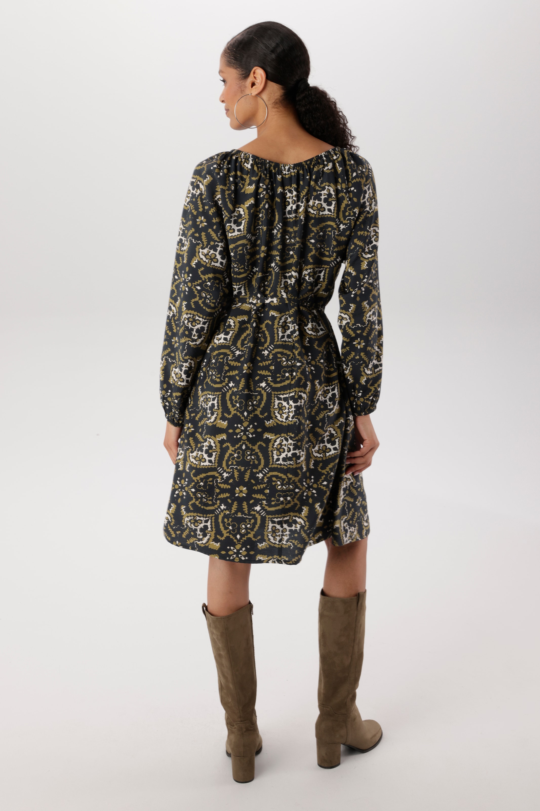 Aniston SELECTED Blusenkleid 2 tlg. mit elastischen Gummizug am Ausschnitt - NEUE KOLLEKTION
