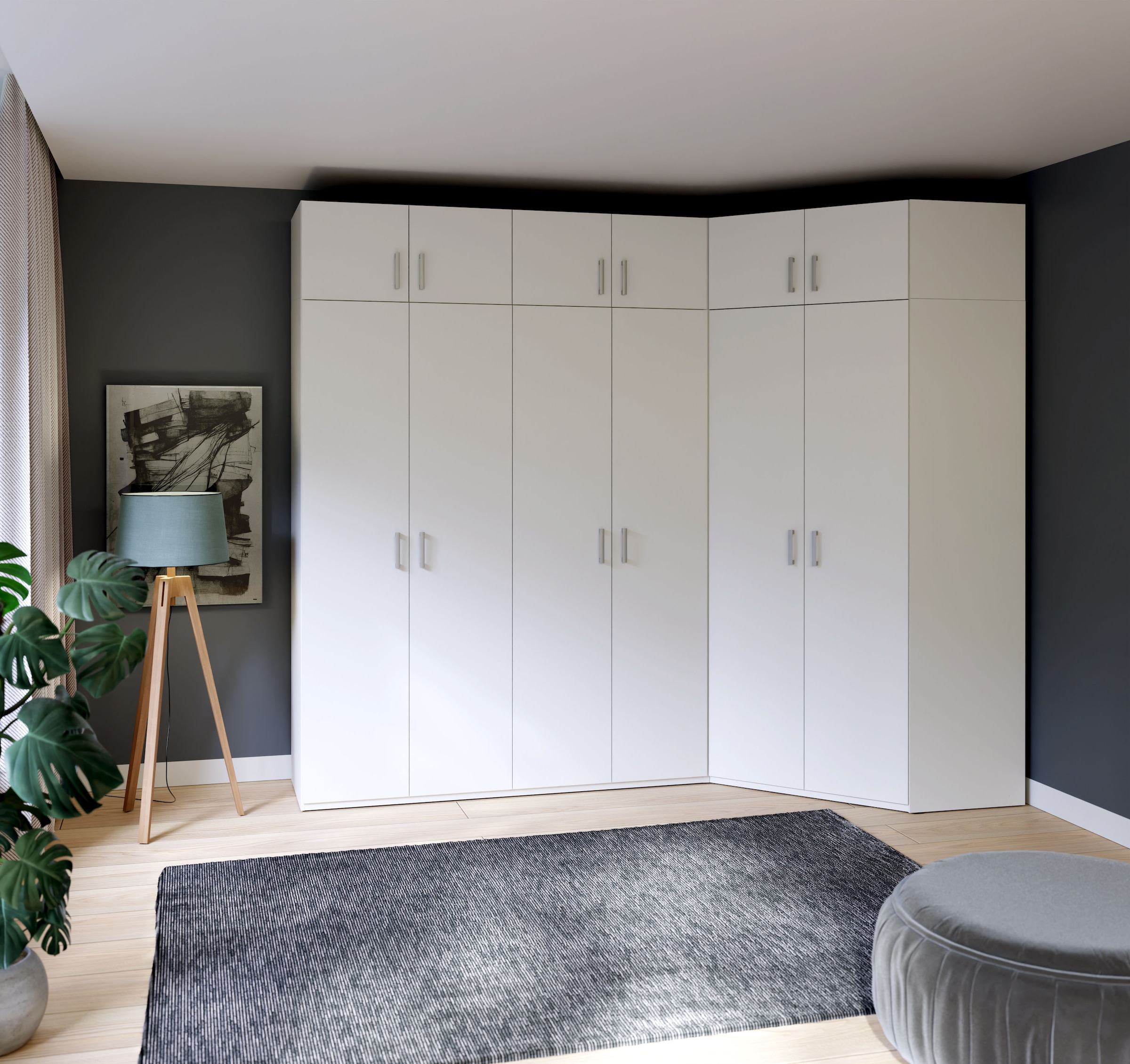FORTE Drehtürenschrank, Drehtürenschrank, Stauraum, Zubehör optional bestellbar