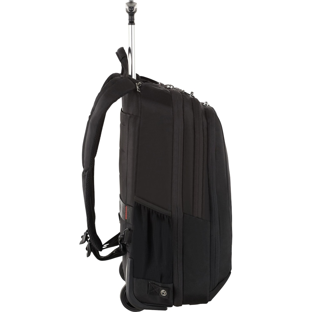 Samsonite Laptoprucksack »Guardit 2.0, black, mit 2 Rollen und Trolleyfunktion«, Reisekoffer Trolley Aufgabegepäck TSA-Zahlenschloss