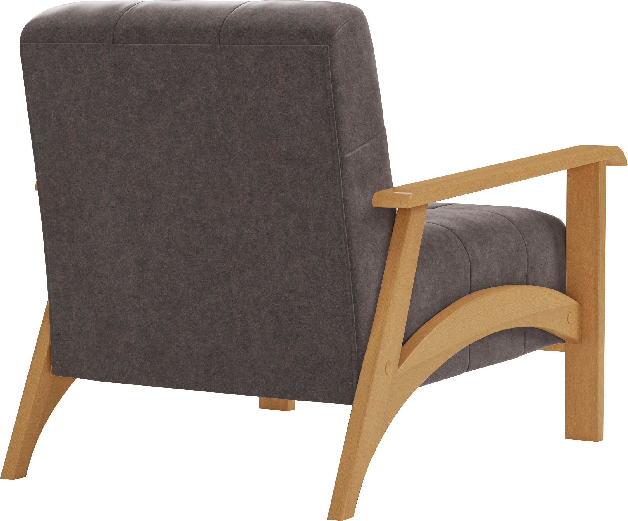 sit&more Sessel »Billund«, Armlehnen aus eichefarbigem Buchenholz, verschiedene Bezüge und Farben