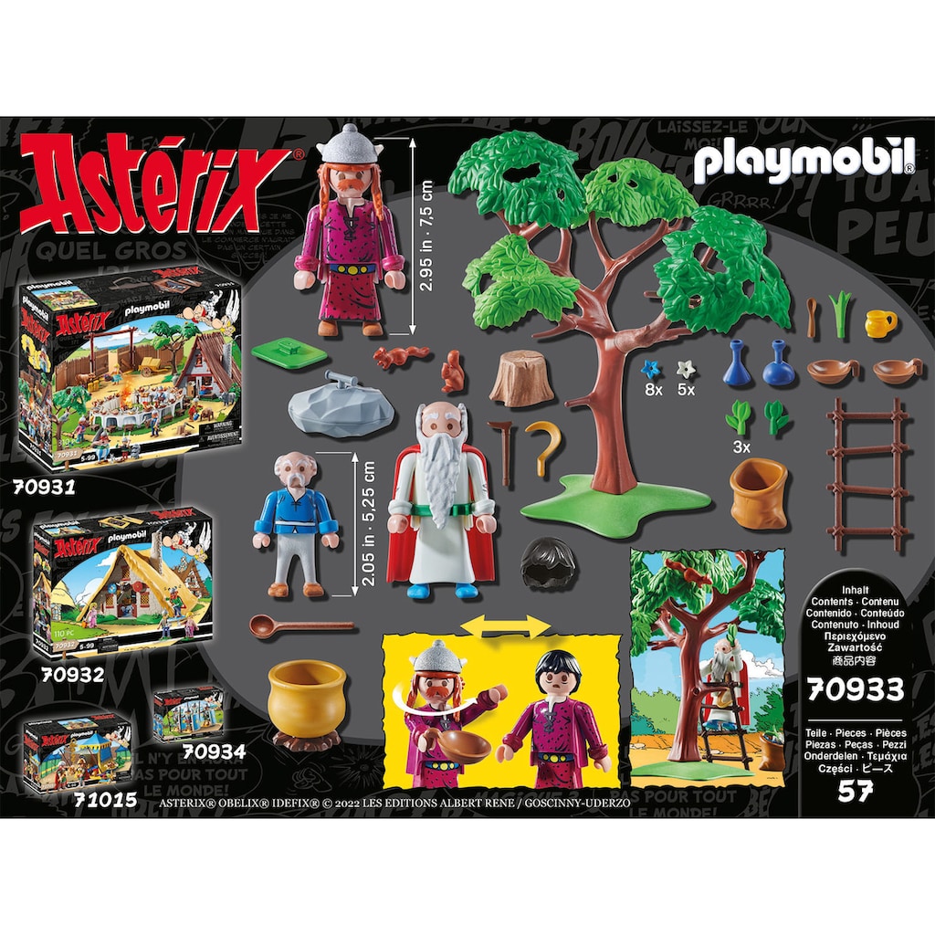 Playmobil® Konstruktions-Spielset »Miraculix mit Zaubertrank (70933), Asterix«, (57 St.)