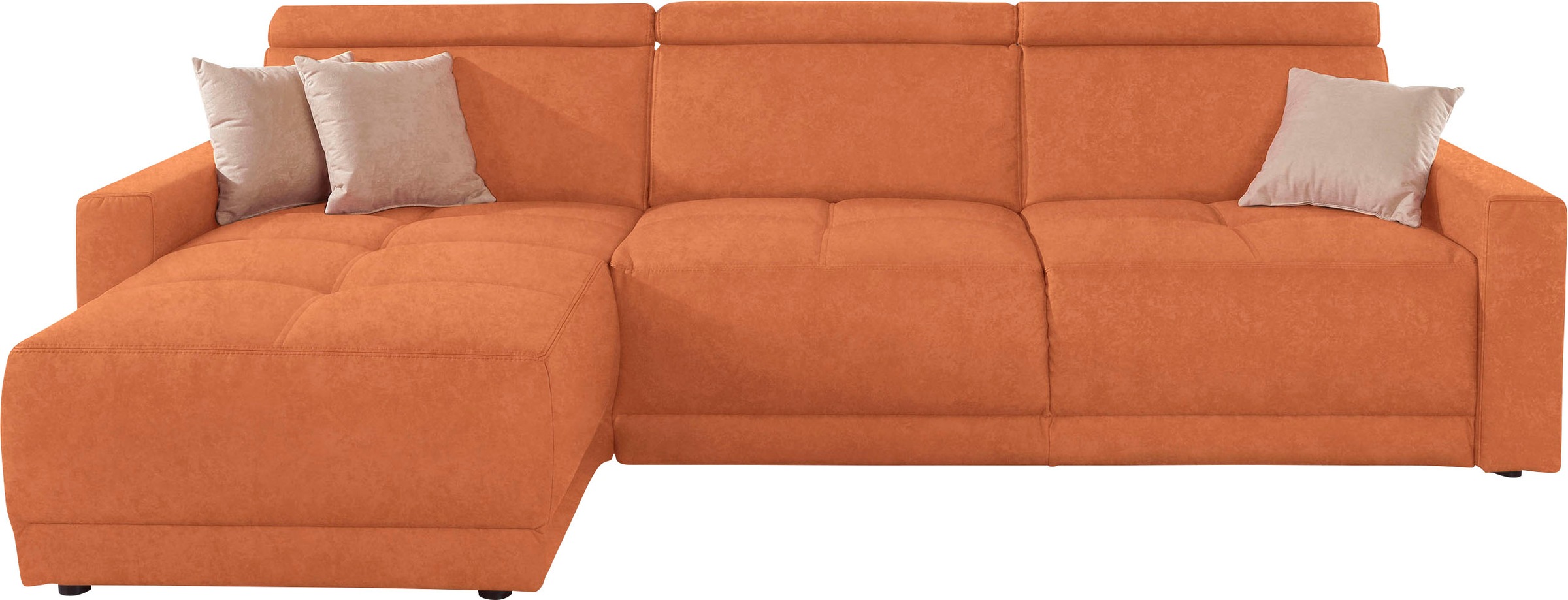 DOMO collection Ecksofa »Ava mit moderner Sitzheftung & toller Doppelnaht, günstig online kaufen