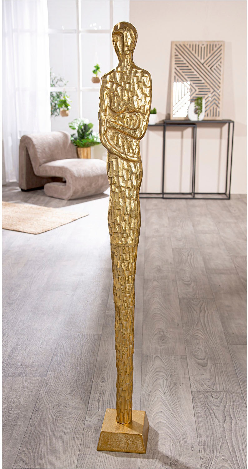 GILDE Dekofigur »Skulptur Frau Salvina goldfarben H. 138 cm« günstig online kaufen
