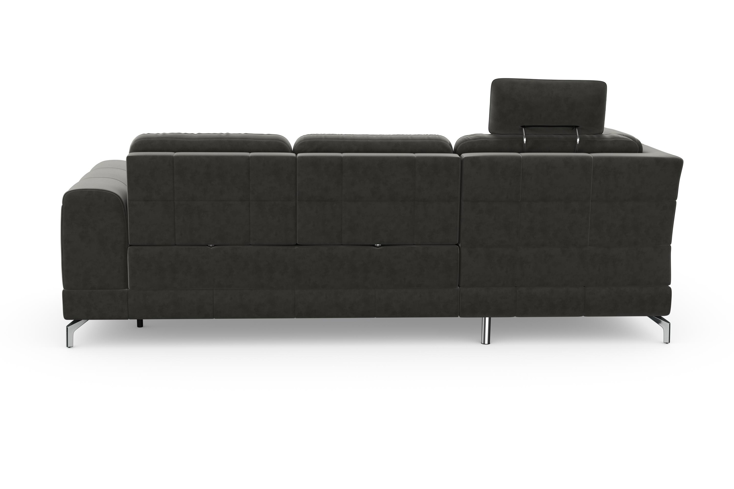 sit&more Ecksofa »Bendigo L-Form«, inklusive Sitztiefenverstellung, Bodenfreiheit 12 cm, in 2 Fußfarben