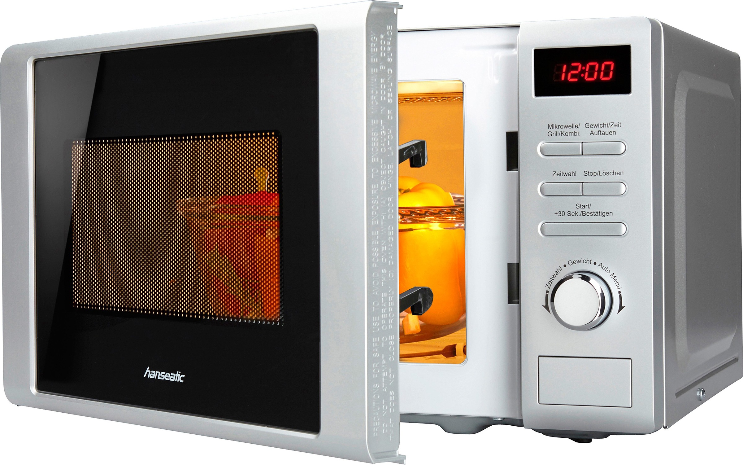 Hanseatic Mikrowelle »819021«, Grill, 700 W, Auftaufunktion, 8 Automatikpro günstig online kaufen