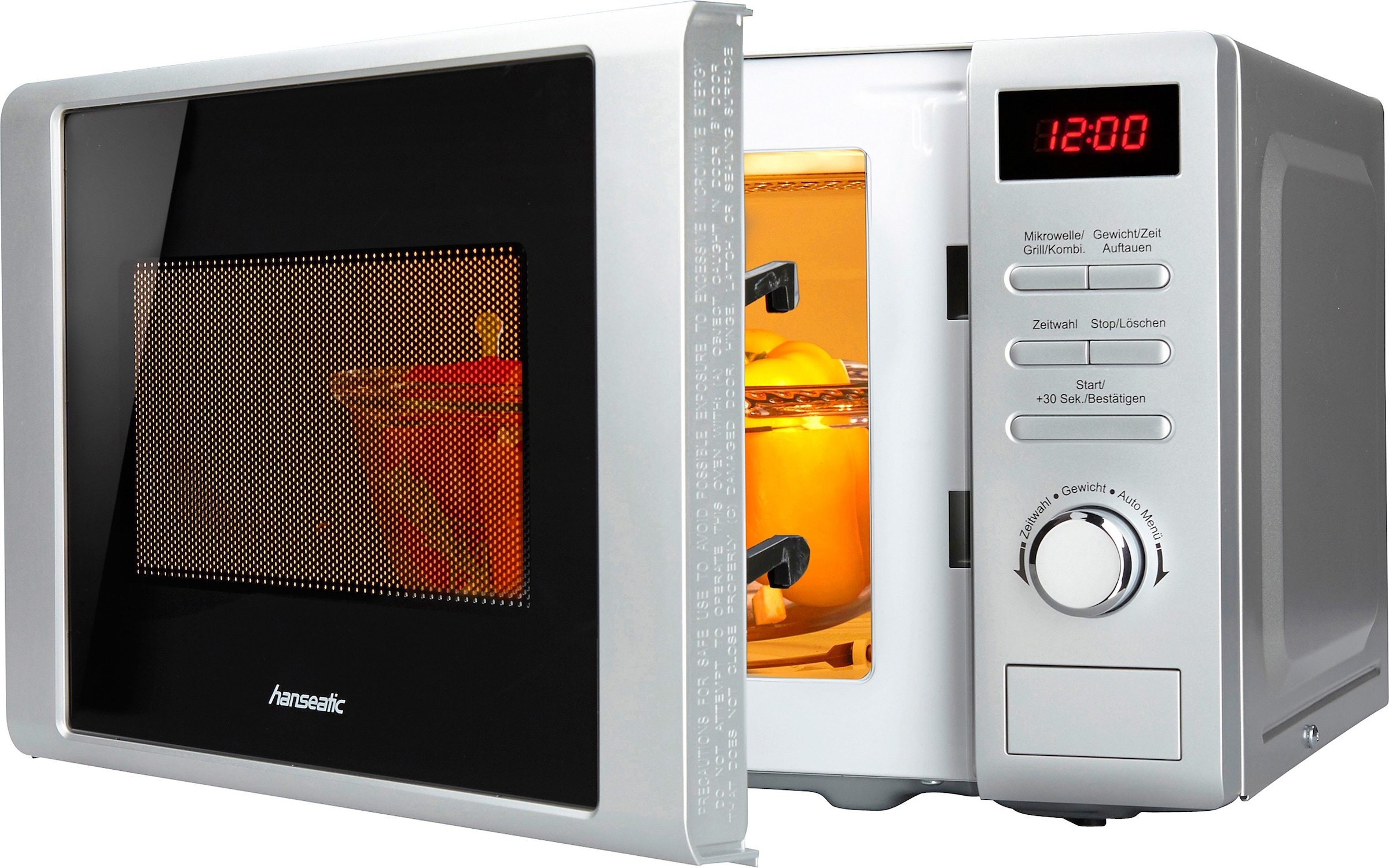 Hanseatic Mikrowelle »819021« Grill   Mikrowelle 700 W Grill, Auftaufunktio günstig online kaufen