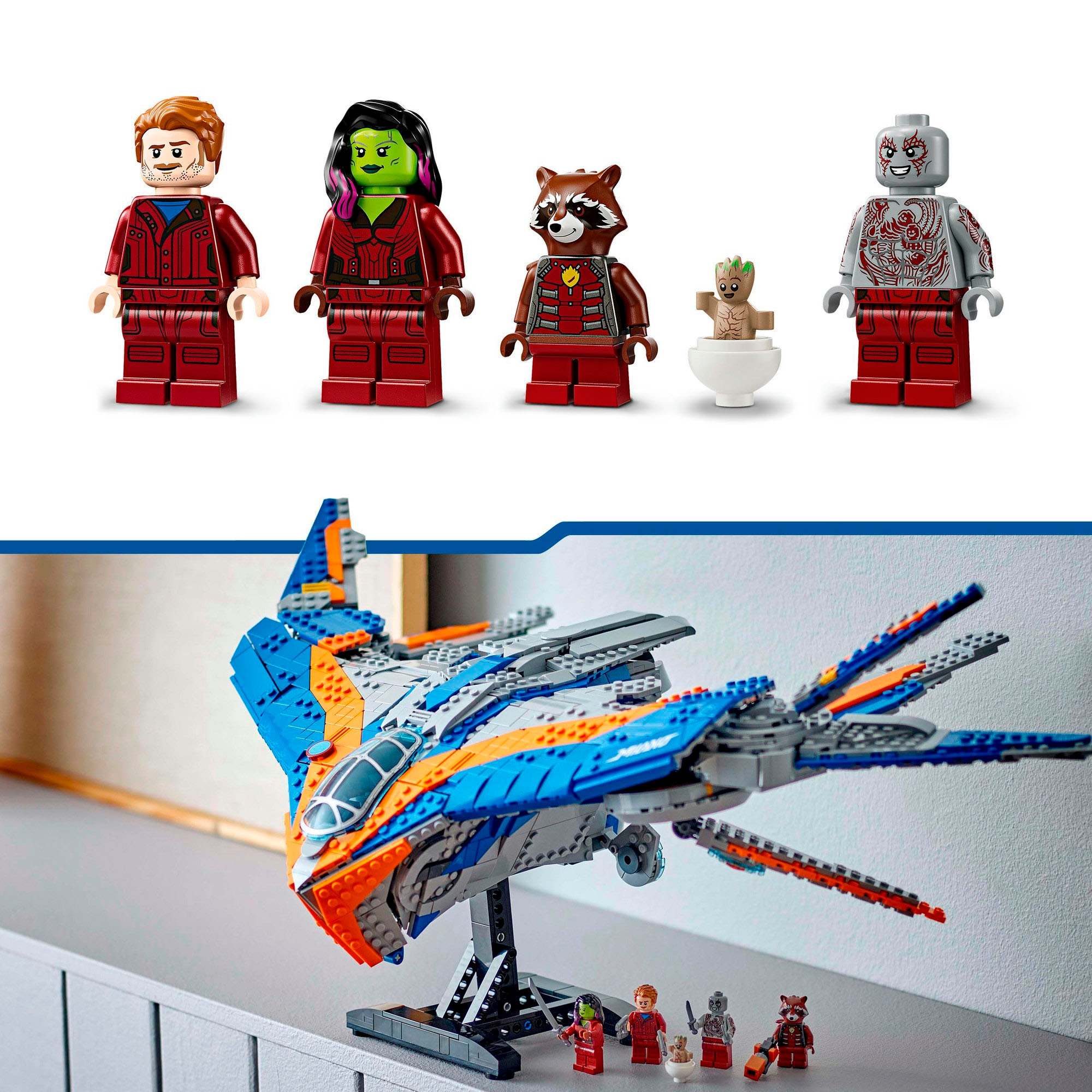 LEGO® Konstruktionsspielsteine »Guardians of the Galaxy: Die Milano (76286), LEGO Super Heroes«, (2090 St.), Made in Europe