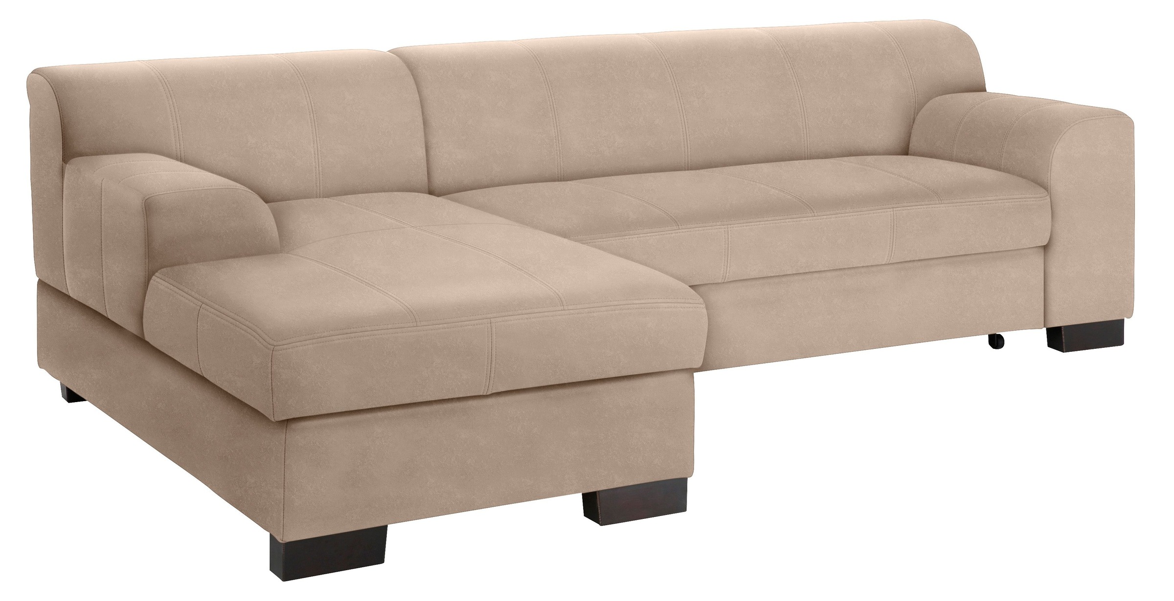 Home affaire Ecksofa »Falk L-Form«, mit Federkern und wahlweise mit Bettfunktion