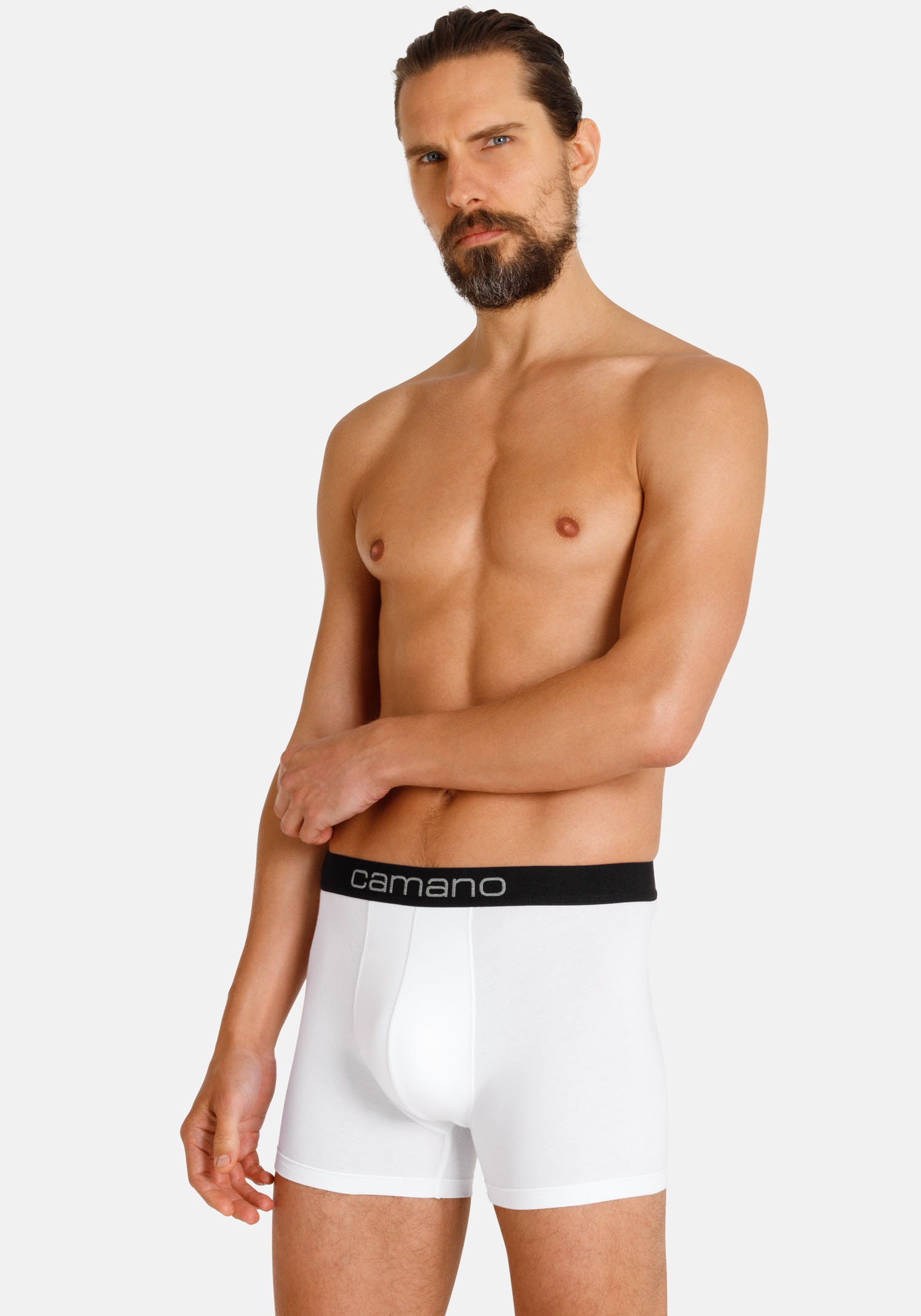 Camano Boxershorts »comfort«, (2er Pack), mit elastischem Logobund