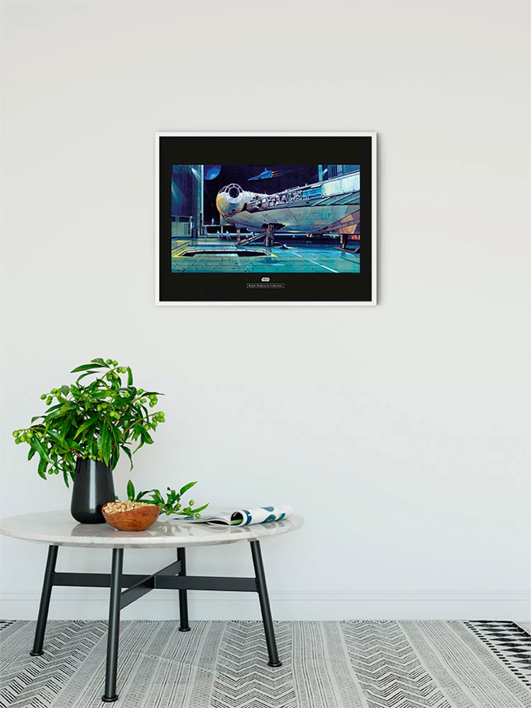 Komar Bild »Star Wars Classic RMQ Falcon Hangar« Star Wars 1 Stk. tlg. Wandbild zur Dekoration im Kinderzimmer - ohne Rahmen