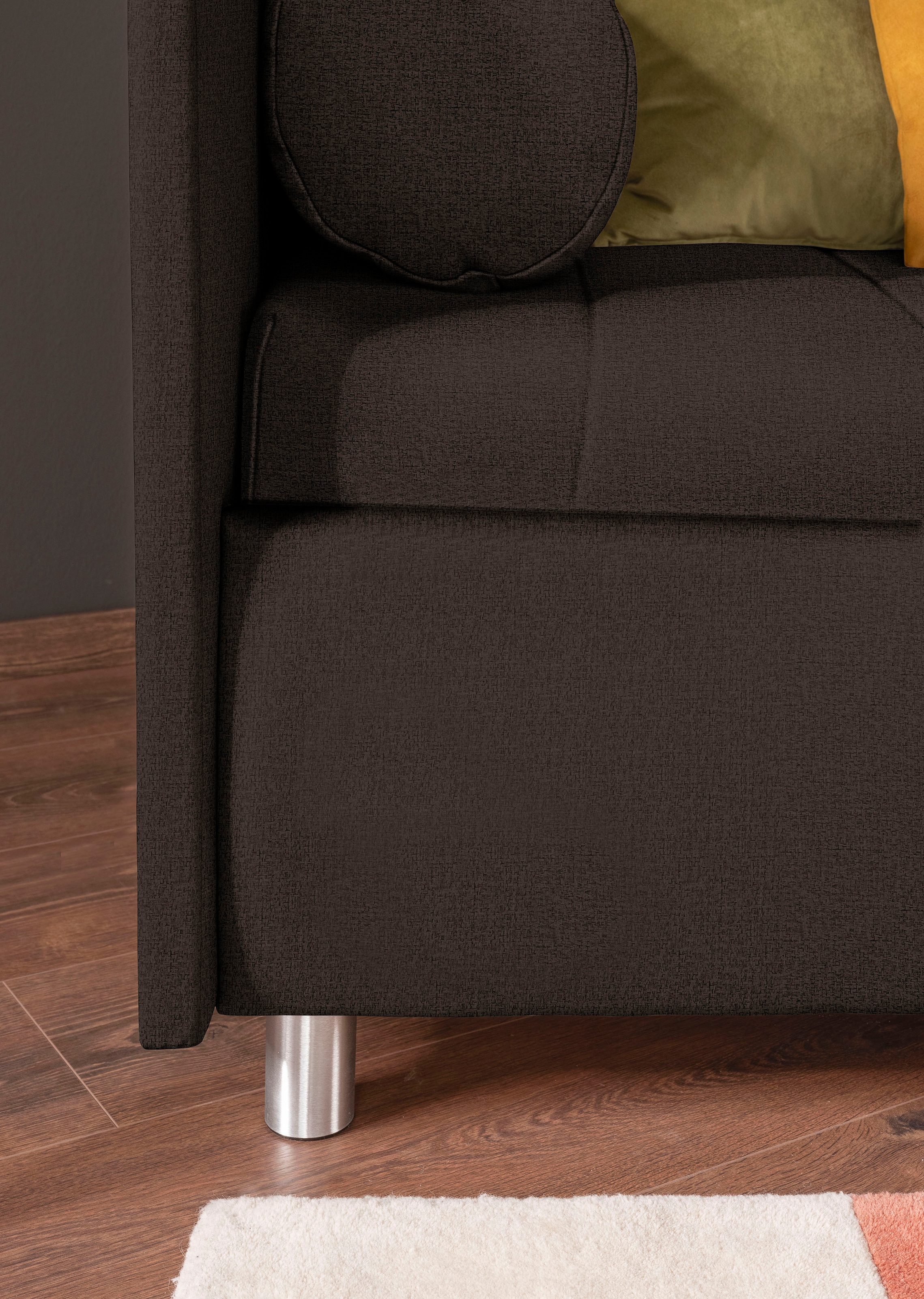 alina Schlafsofa »Kiana« mit Bettkasten und Zierkissen, Liegefläche 90/200 cm oder 100/200 cm