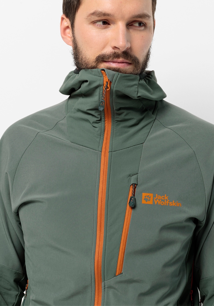 Jack Wolfskin Softshelljacke »ALPSPITZE HOODY M«, mit Kapuze