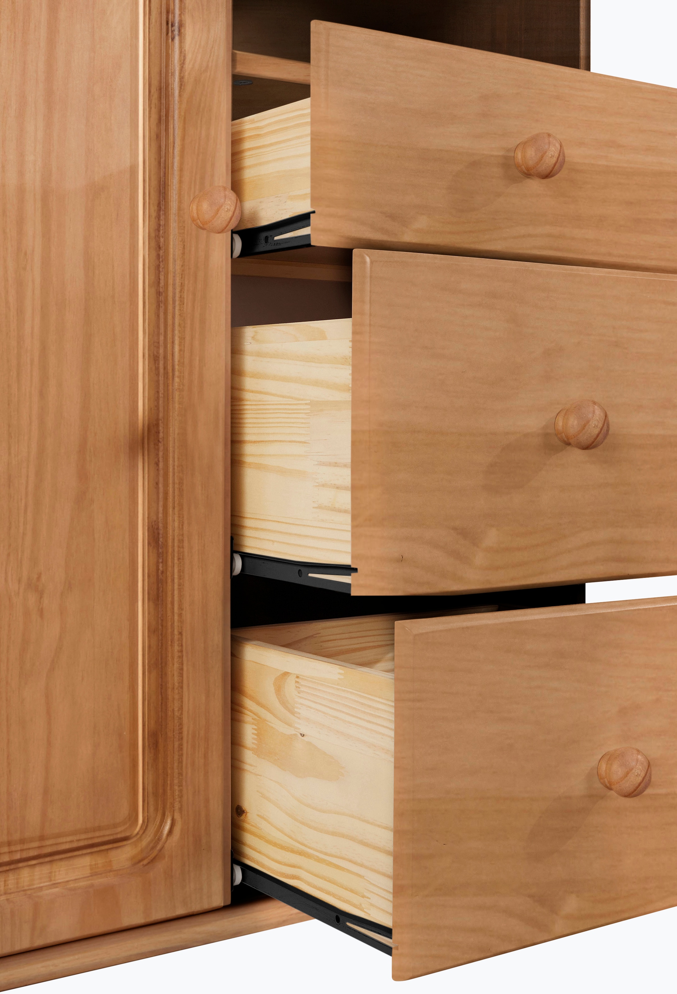 Home affaire Highboard »Mette«, Stauraumschrank mit 3 Schubladen und verstellbaren Einlegeböden