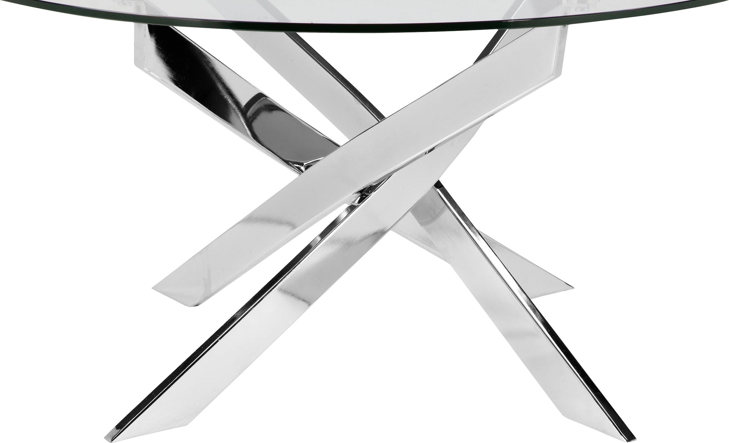 Leonique Couchtisch »Luzie, TOPSELLER!«, unterschiedliches Beingestell (in chrome und schwarz), Breite 80 cm