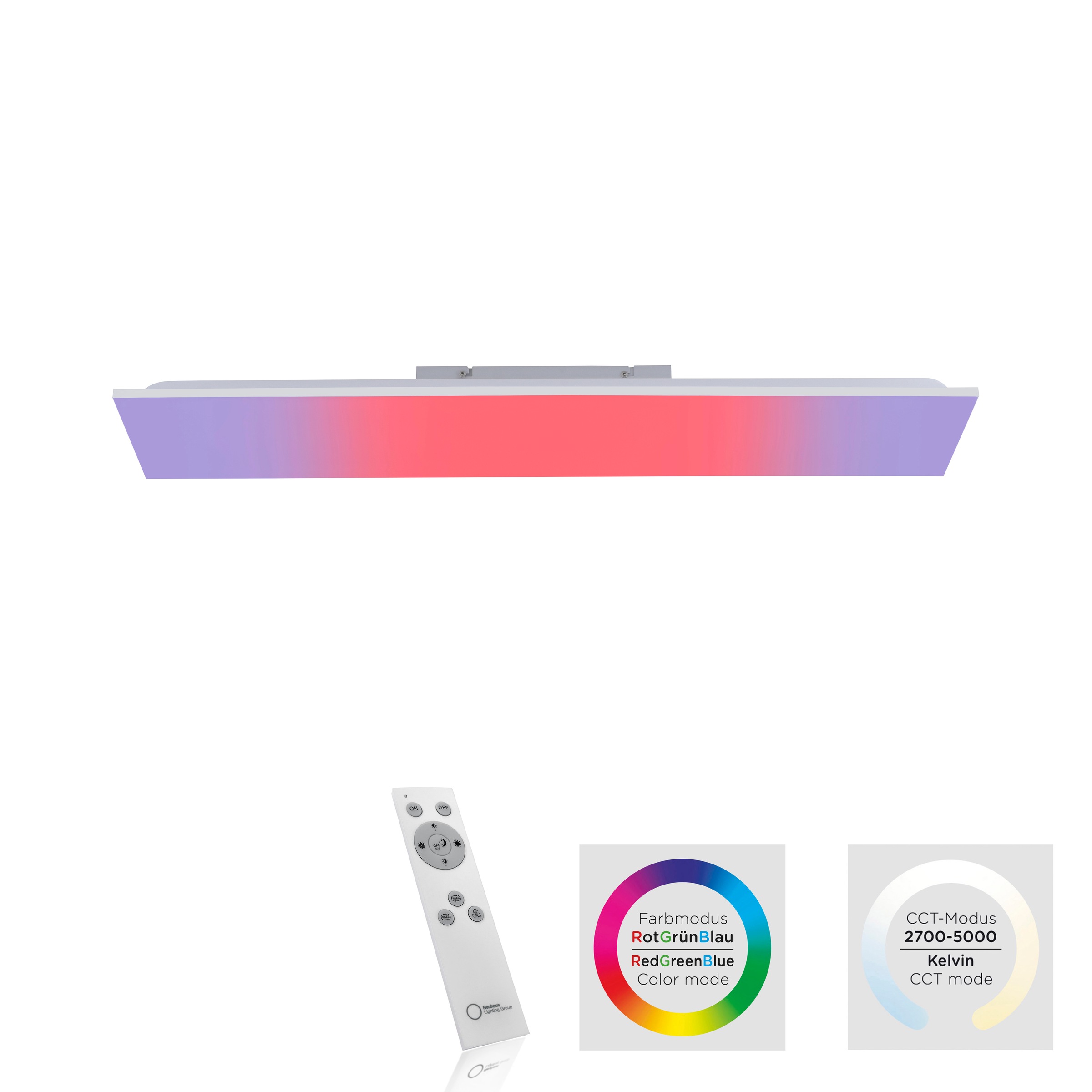 JUST LIGHT Deckenleuchte »YUKON«, 1 flammig, Leuchtmittel LED-Board   LED f günstig online kaufen