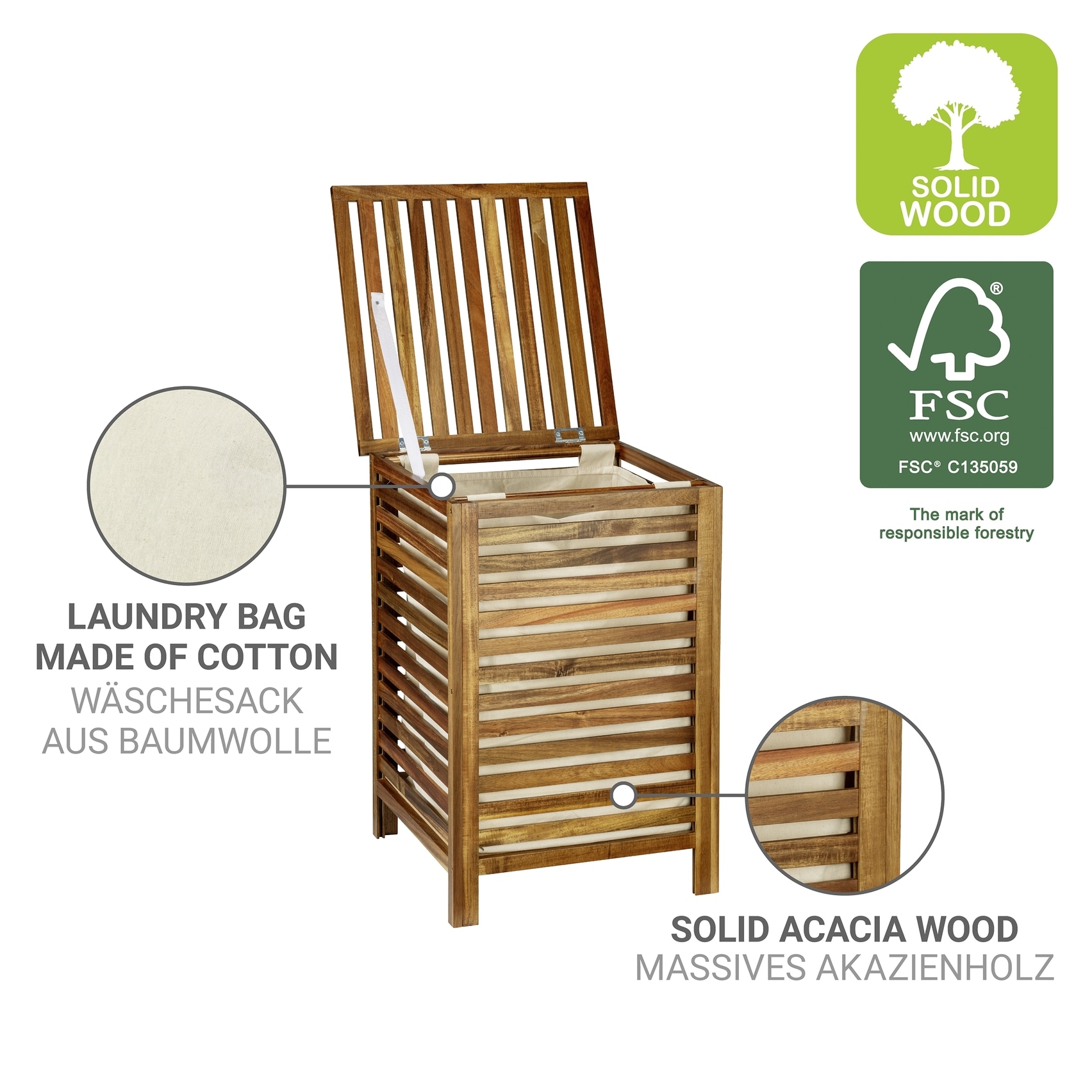 WENKO Wäschetruhe »Fondi«