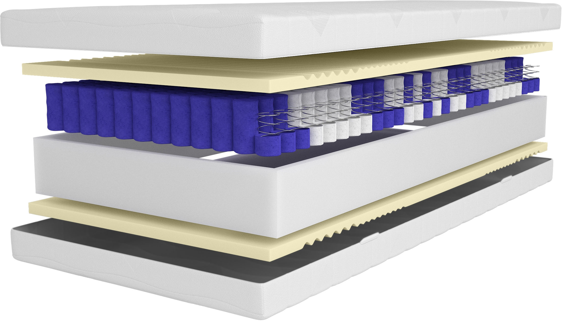 Älgdröm Taschenfederkernmatratze »NEUHEIT: Lasse, 7 Zonen Matratze 90x200, 140x200 cm, langlebige Qual.« 22 cm hoch 500 Federn 1 Stk. tlg. Matratze H2, H3 & H4, atmungsaktiv,  Hausstauballergiker geeignet