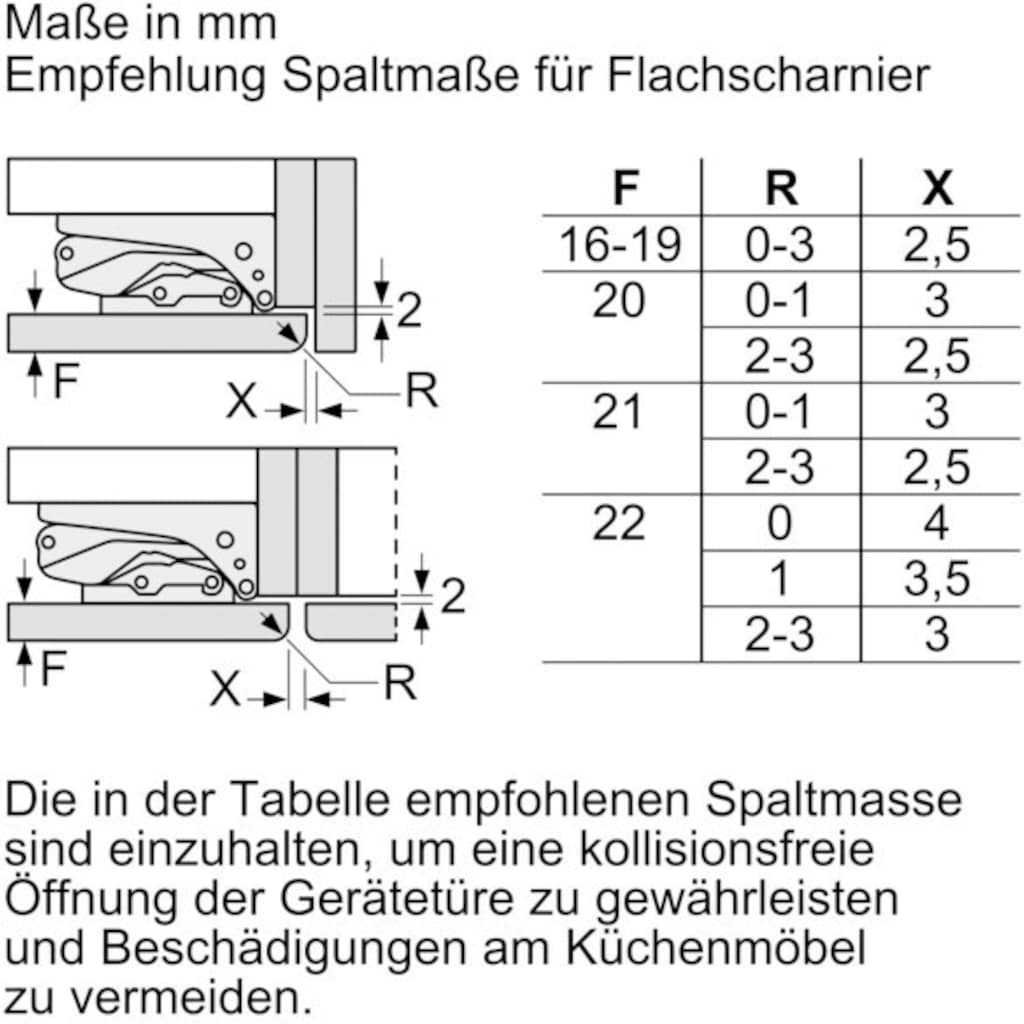 BOSCH Einbaugefrierschrank »GIV11ADC0«, 6, 71,2 cm hoch, 55,8 cm breit