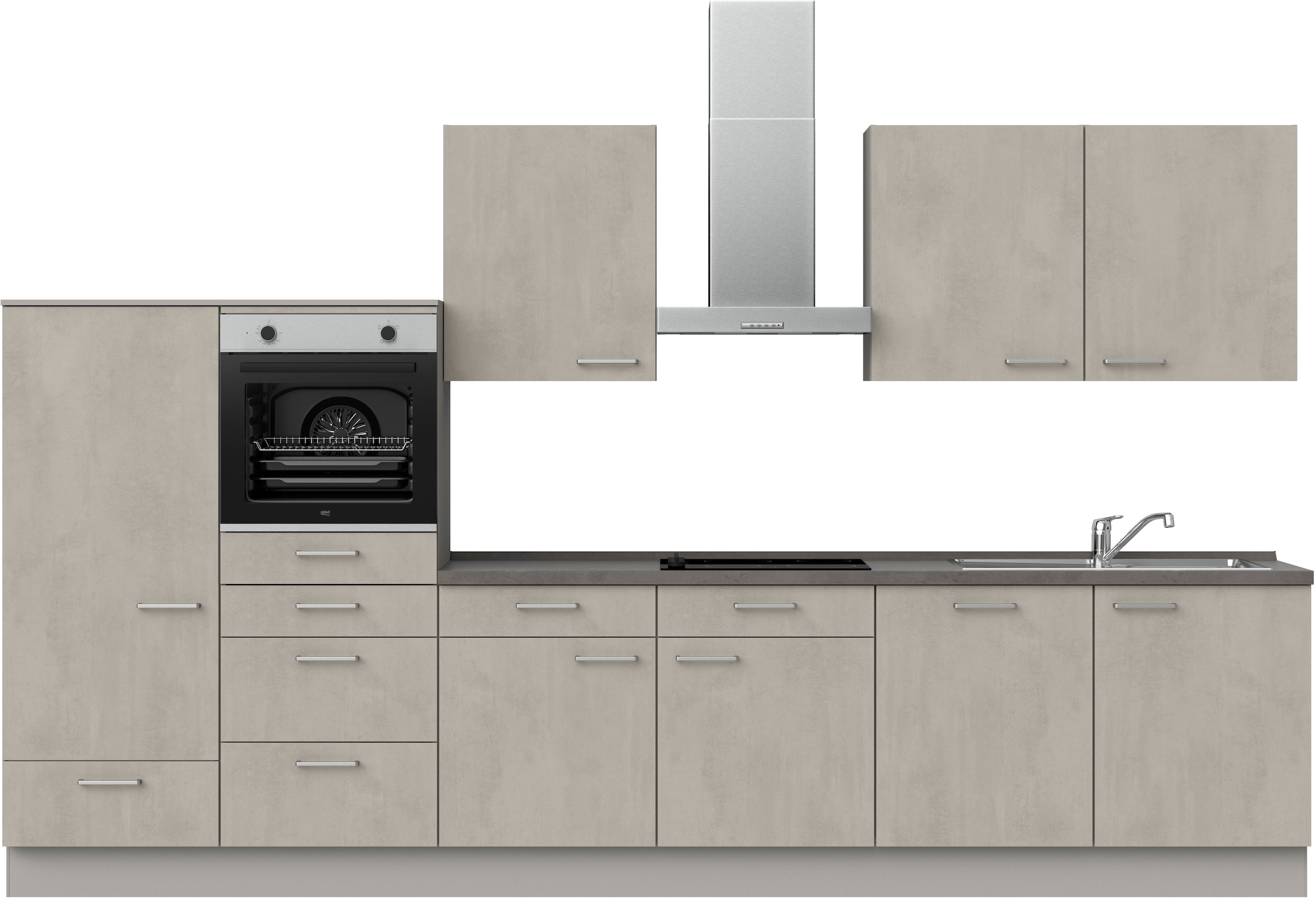 nobilia® Küchenzeile »"Riva I"« vormontiert, Ausrichtung wählbar, Breite 36 günstig online kaufen