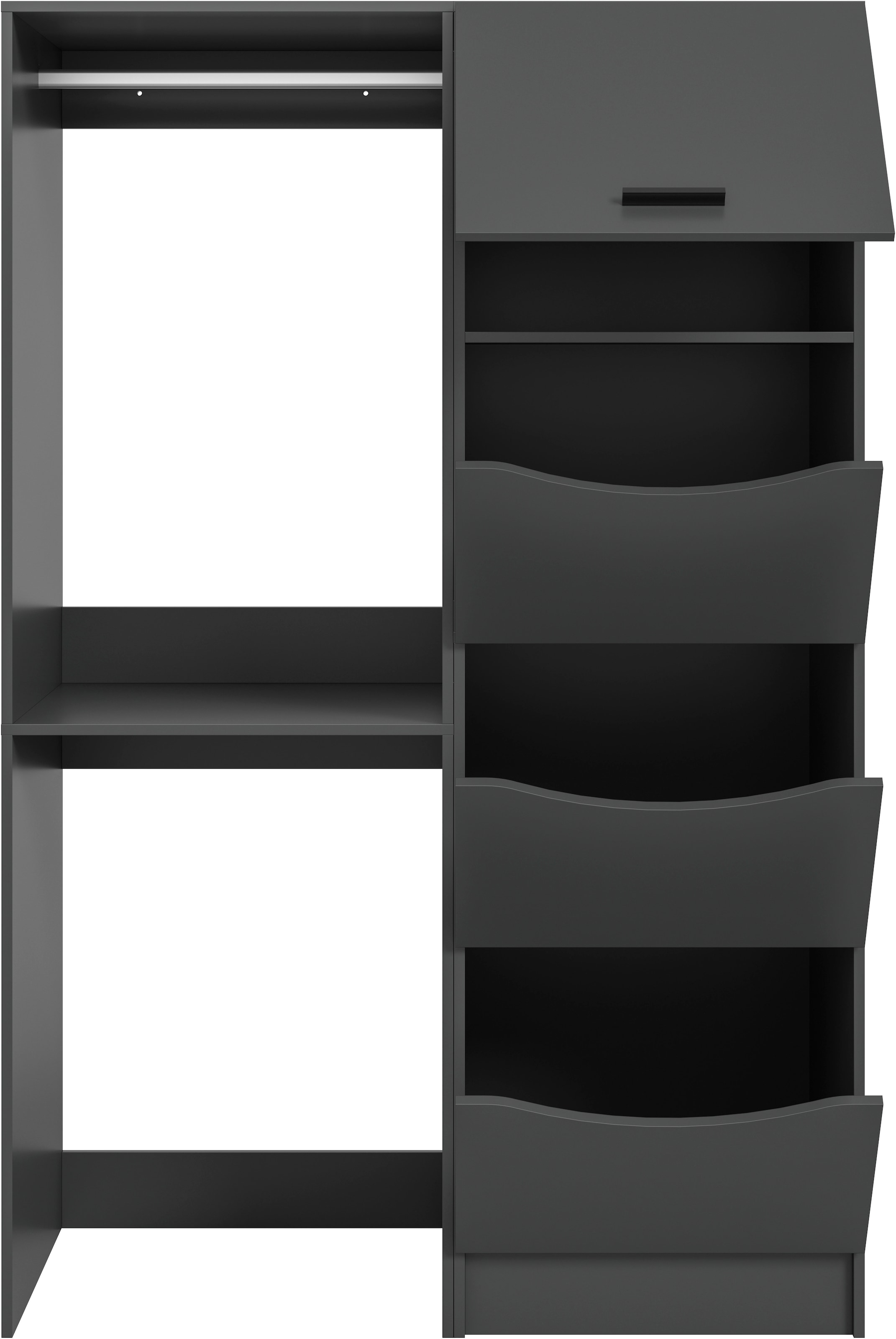 welltime Badmöbel-Set »FALAS, TOPSELLER!, 2-teilig, Hauswirtschaftsraum Set, Breite 126 cm« Set, bestehend aus: 1x Waschmaschinenumbauschrank & 1x Wäscheschrank, 2 Stk. tlg.