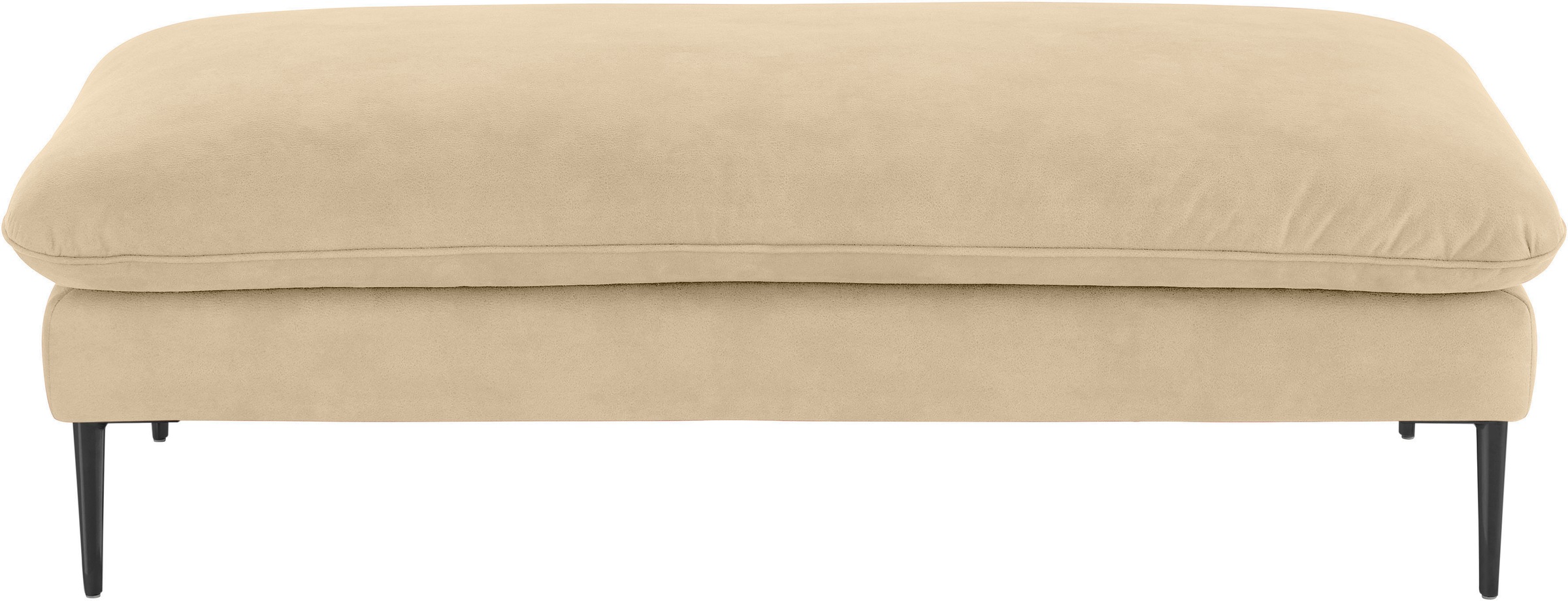 W.SCHILLIG Hocker »enjoy&MORE«, Füße schwarz pulverbeschichtet, Breite 151 cm