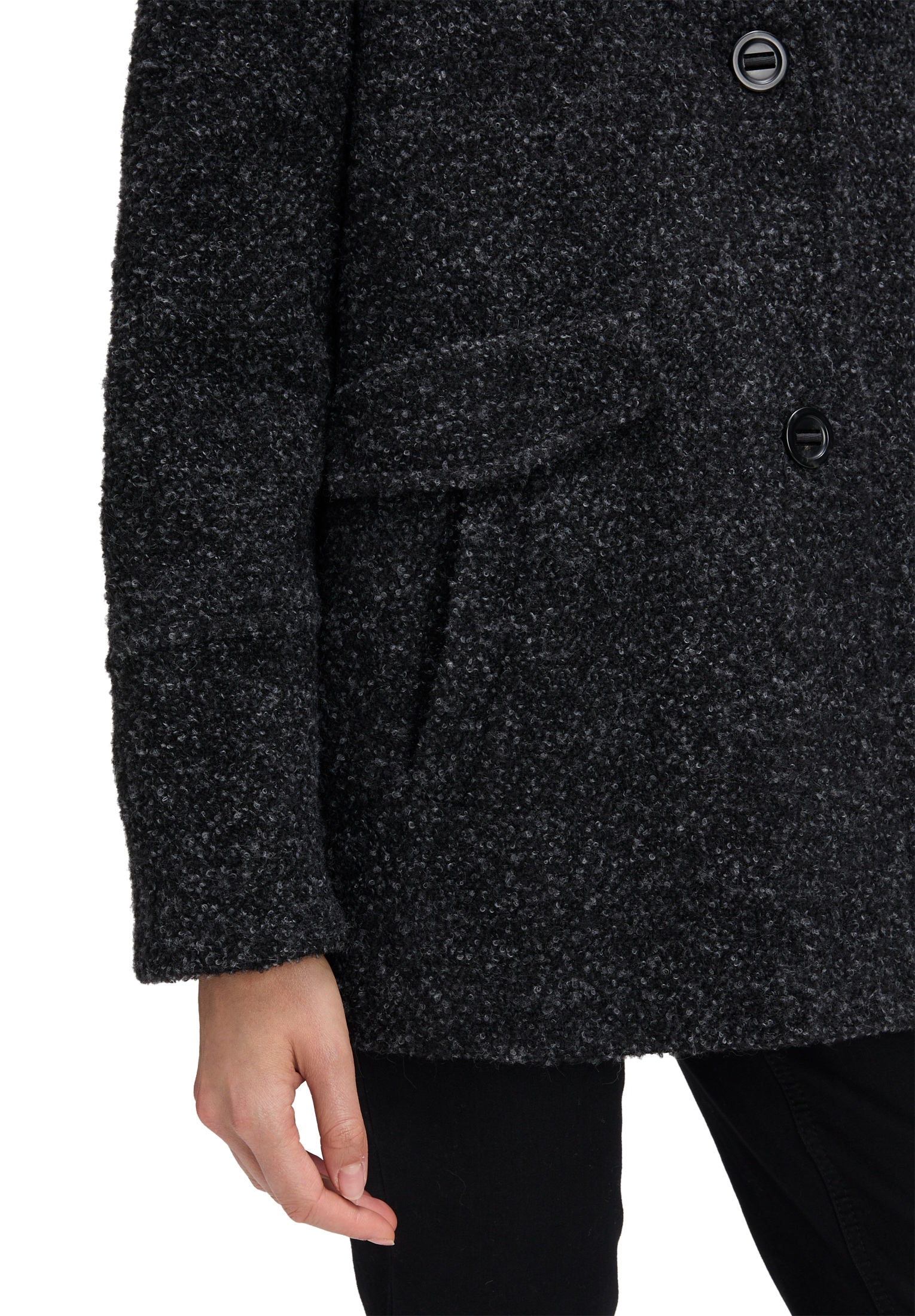 Gil Bret Wolljacke ohne Kapuze mit Stehkragen