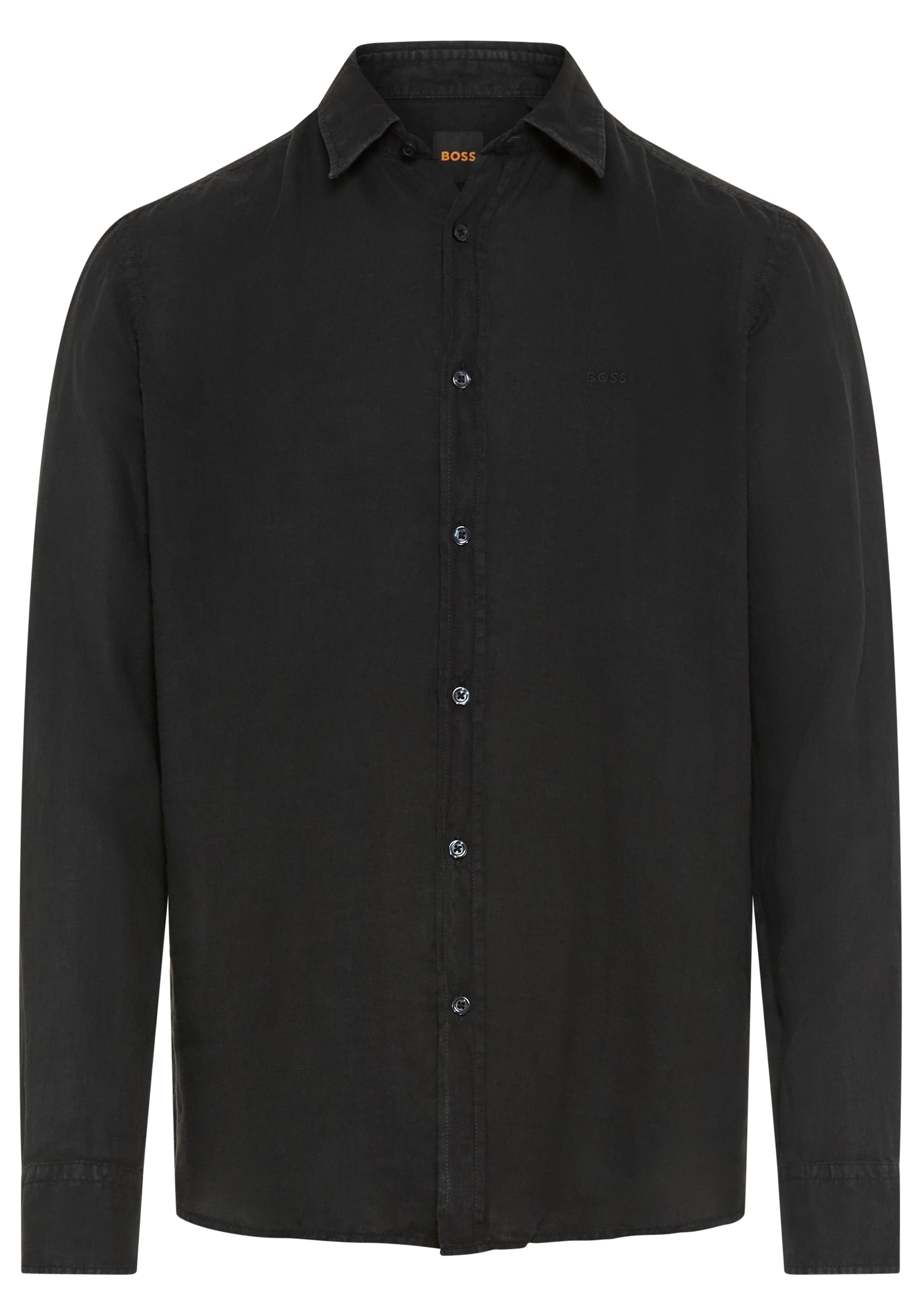 BOSS ORANGE Leinenhemd »Relegant 6 M« Kentkragen, reines Leinen, Regular Fit