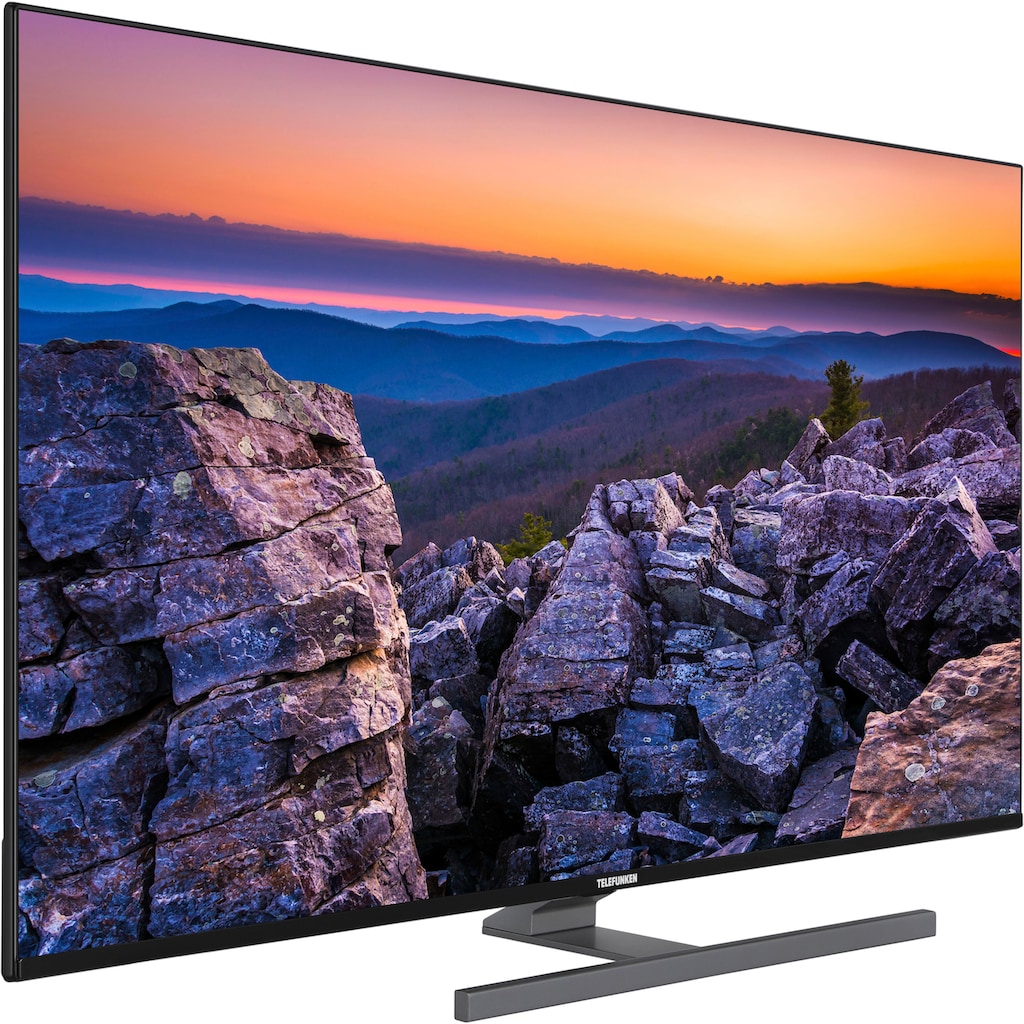 Telefunken LED-Fernseher »D65V900M4CWH«, 164 cm/65 Zoll, 4K Ultra HD, Smart-TV, 9.0, HDR10, Dolby Vision, 36 Monaten Herstellerlangzeitgarantie