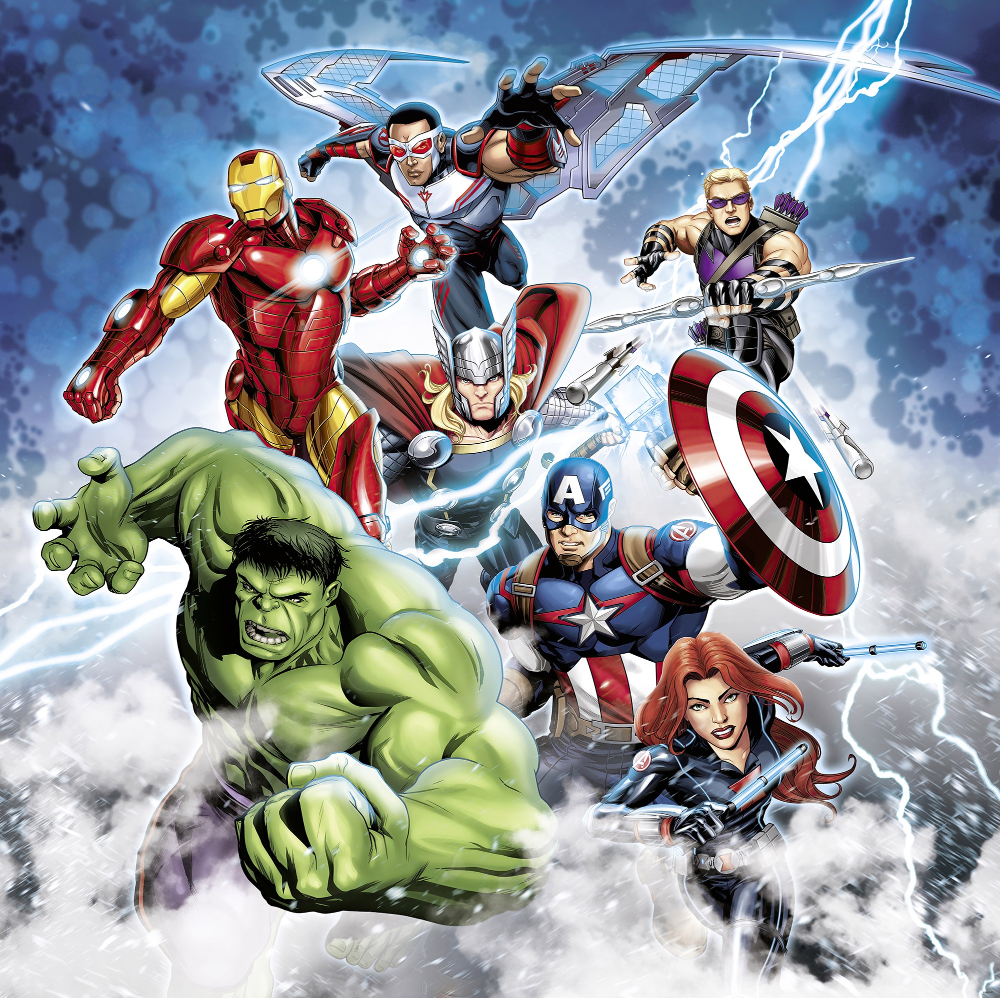 Komar Kindertapete »Marvel Avengers Mighty Team«, bedruckt günstig online kaufen