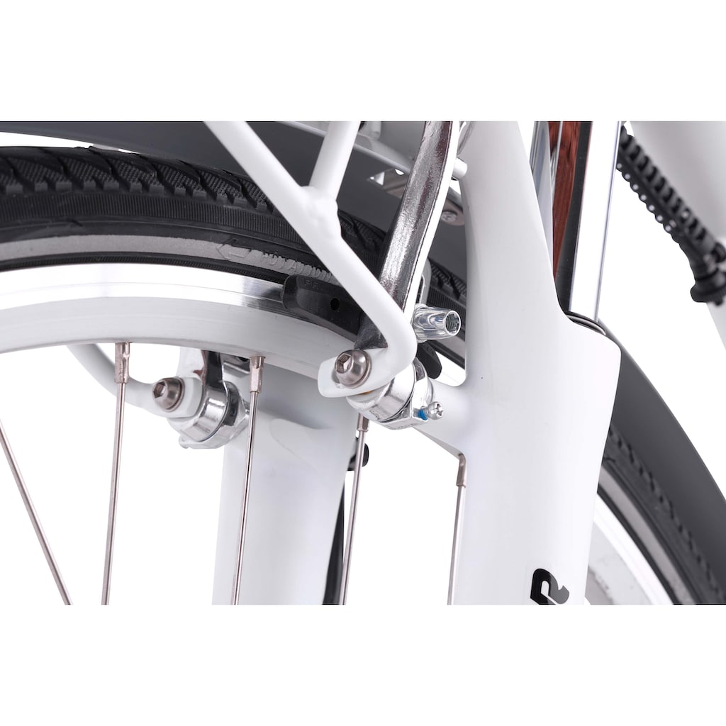 LLobe E-Bike »WhiteMotion 3.0, 15,6Ah«, 7 Gang, Shimano, Frontmotor 250 W