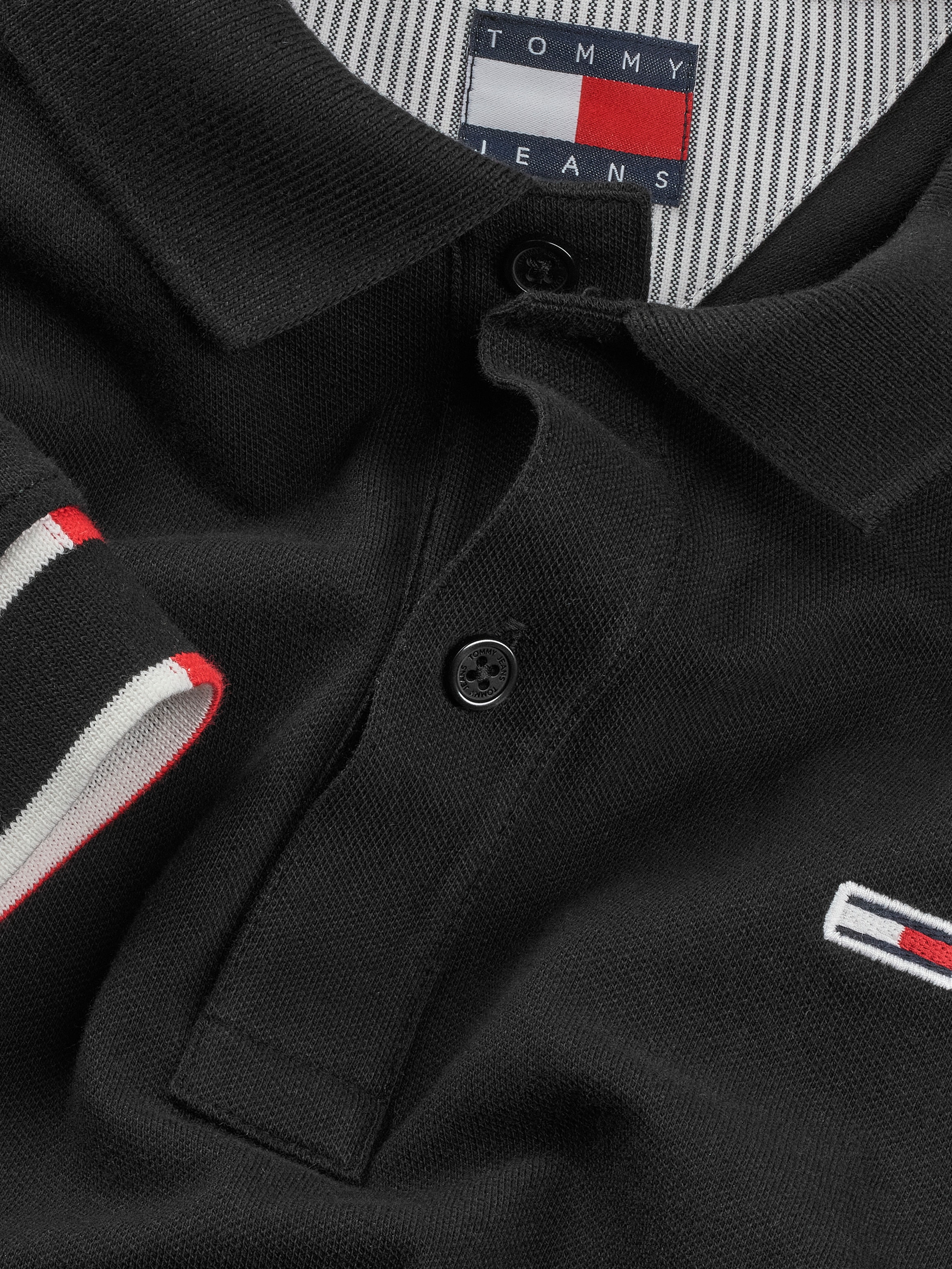 Tommy Jeans Poloshirt »TJM SLIM FLAG CUFF POLO EXT«