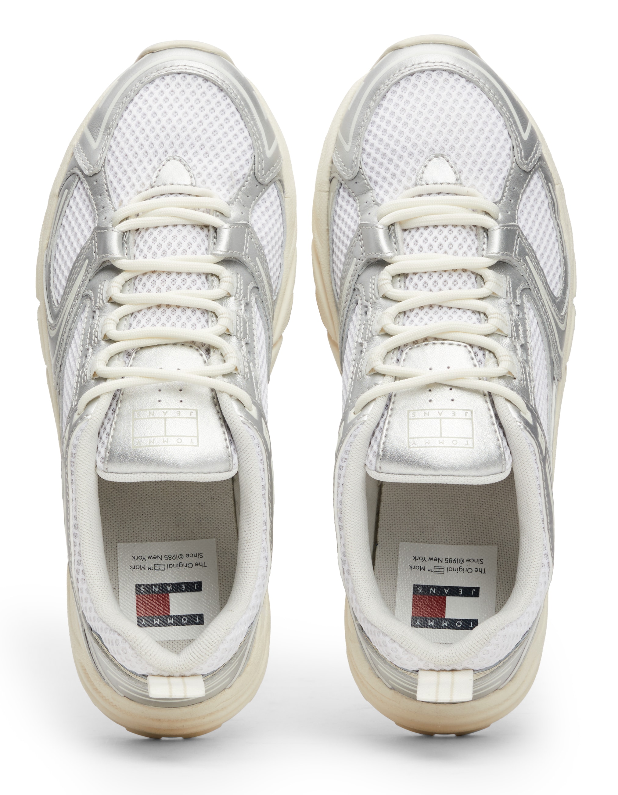 Tommy Jeans Keilsneaker »TJW ARCHIVE RETRO RUNNER«, Freizeitschuh, Halbschuh, Schnürschuh, Ugly-Sneaker, Kontrastbesatz