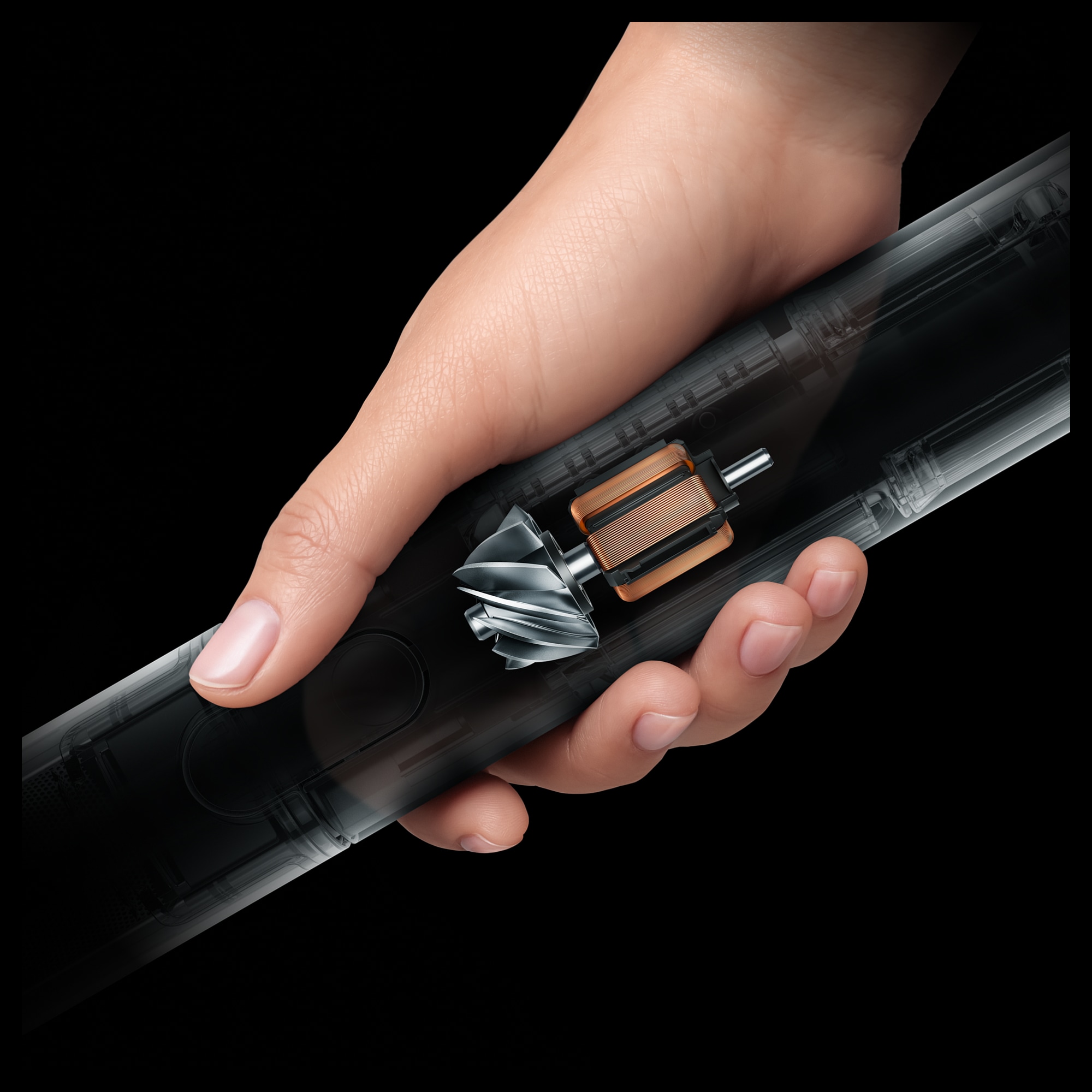 DYSON Akku-Stielstaubsauger »PencilVac™ Fluffycones« Saugkraft bis zu: 55 AW, Voller innovativer  Technologie