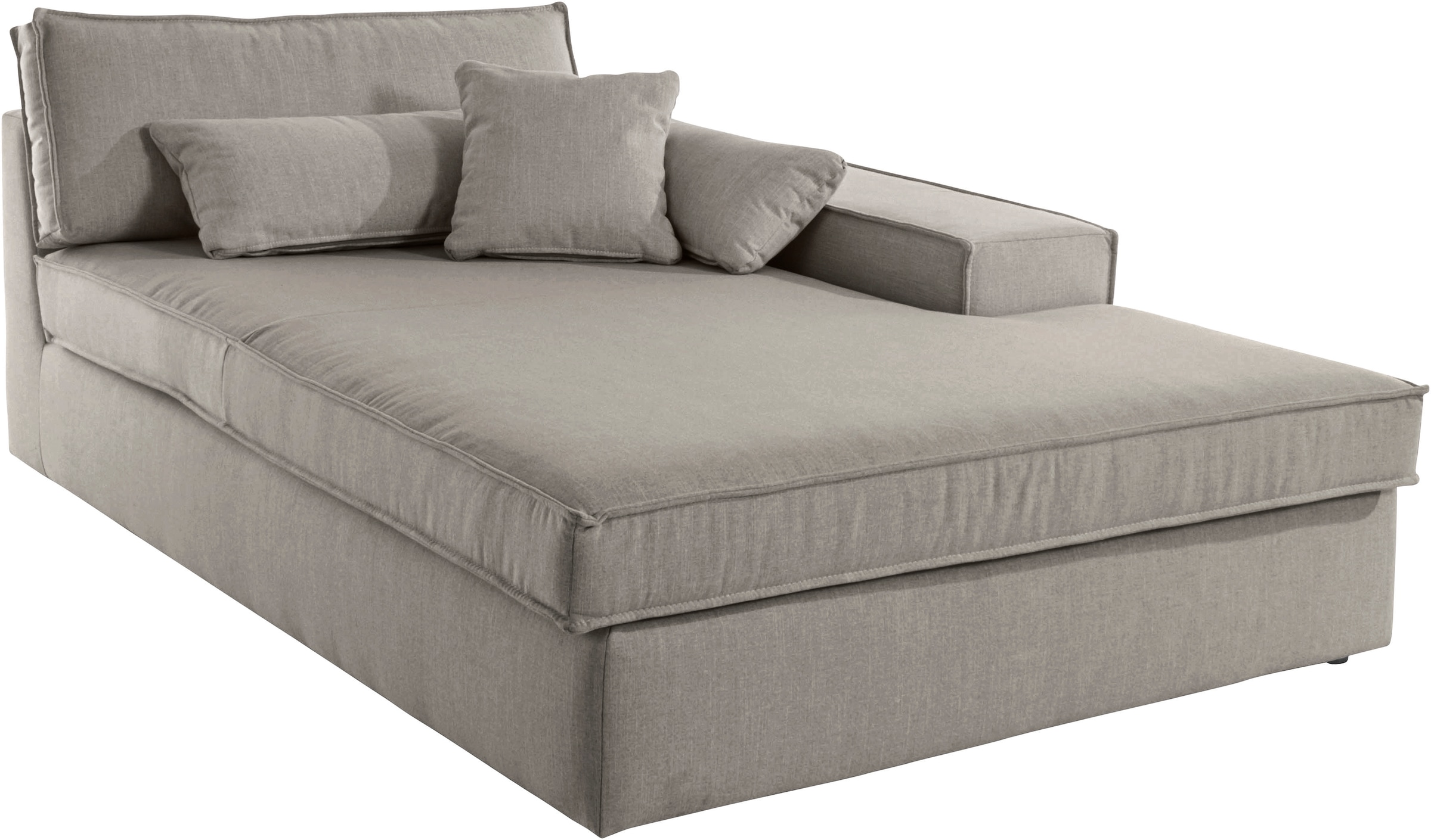 Ottomane OTTO HOME "Enid", beige, B:130cm H:75cm