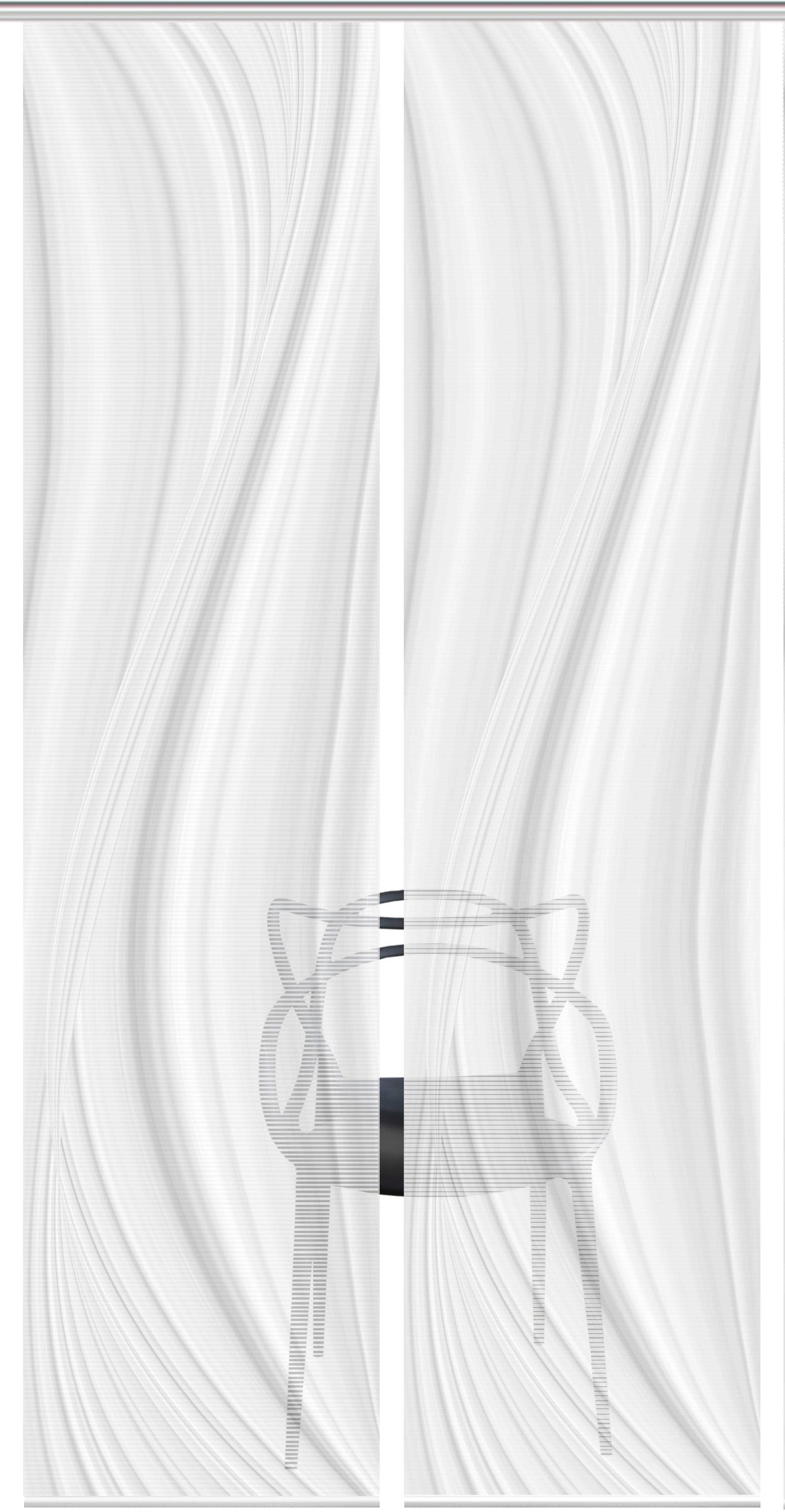 Vision S Schiebegardine »LAURINA 2er SET« Paneelwagen 2 Stk. tlg. Schiebevorhang Digidruck 2er Set LAURINA