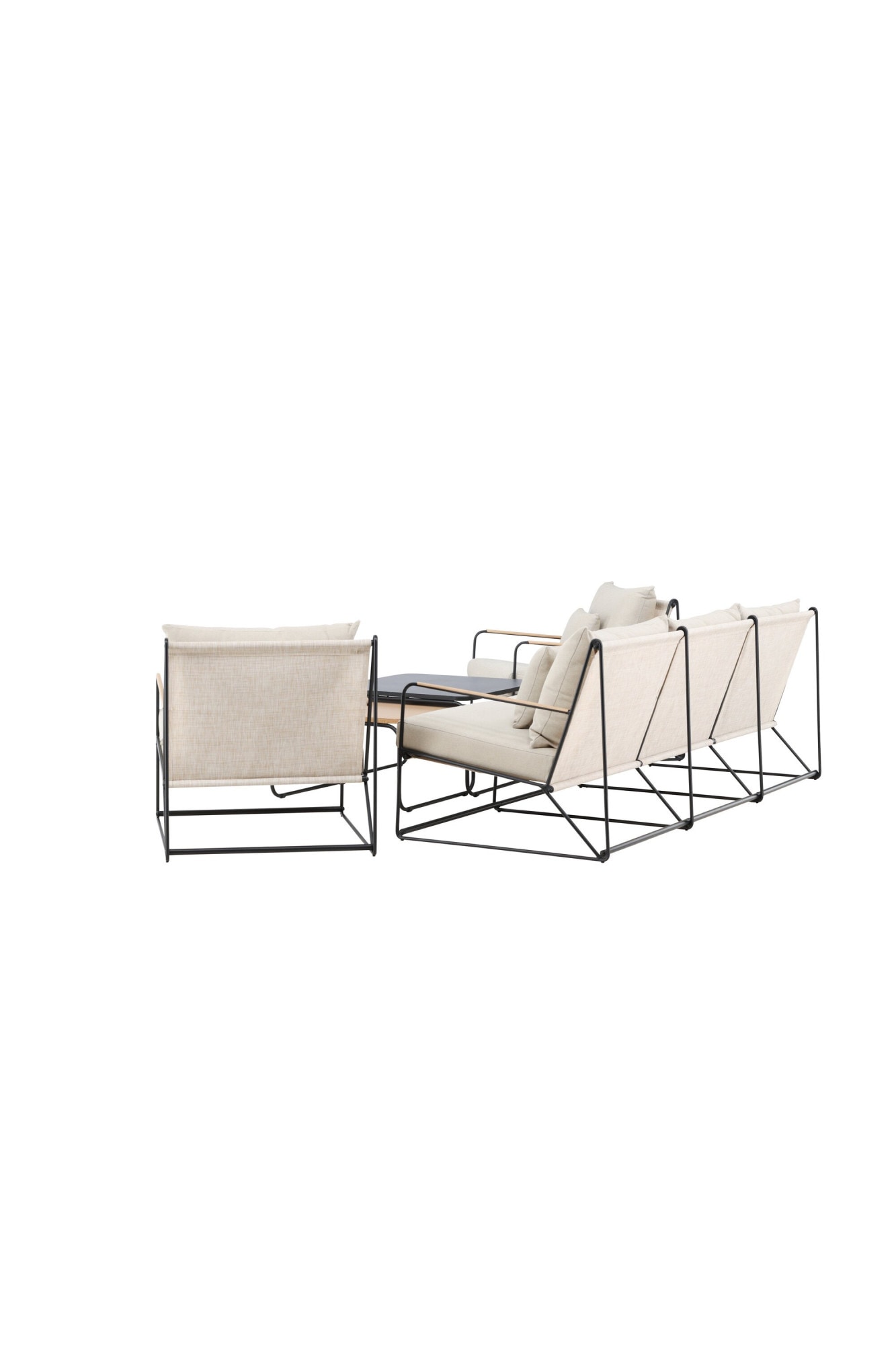 Venture Home Gartenlounge-Set »Palazzo, großzügiges Outdoor-Set für hohen Sitzkomfort« 5 tlg. Loungemöbel mit Stoffbezug, angenehm, weich