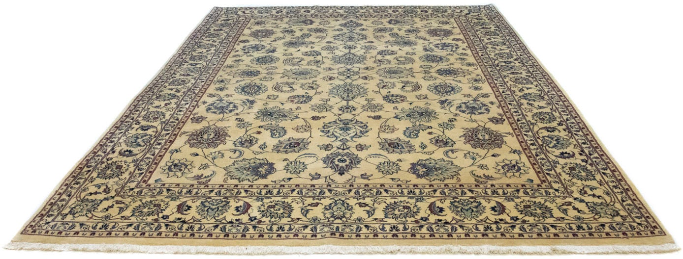 morgenland Wollteppich »Maschad Durchgemustert Beige chiaro 354 x 239 cm«, günstig online kaufen