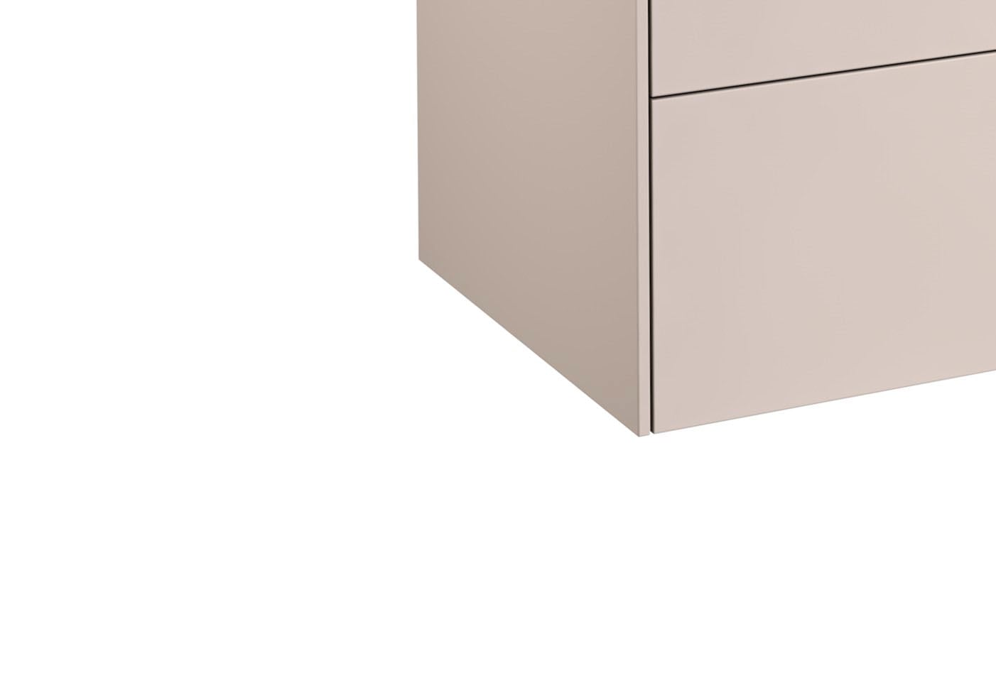 welltime Waschtisch »D-Line«, Badmöbel mit Keramik Waschbecken, Soft-Close-Funktion, Breite 81 cm