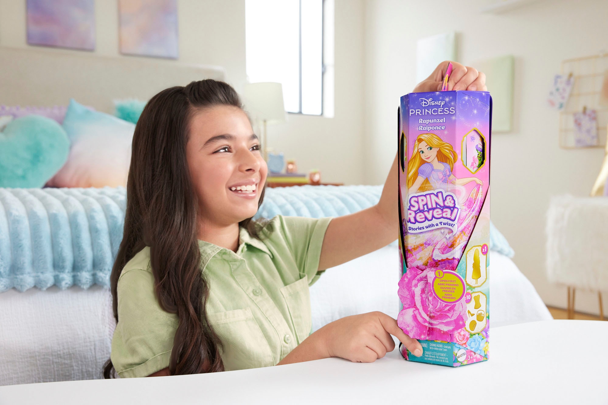 Mattel® Anziehpuppe »Disney Princess Spin & Reveal Rapunzel«