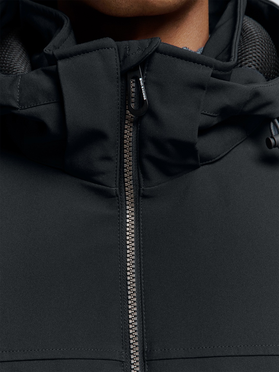 NO EXCESS Softshelljacke »No Excess Softshell-Kapuzenjacke«