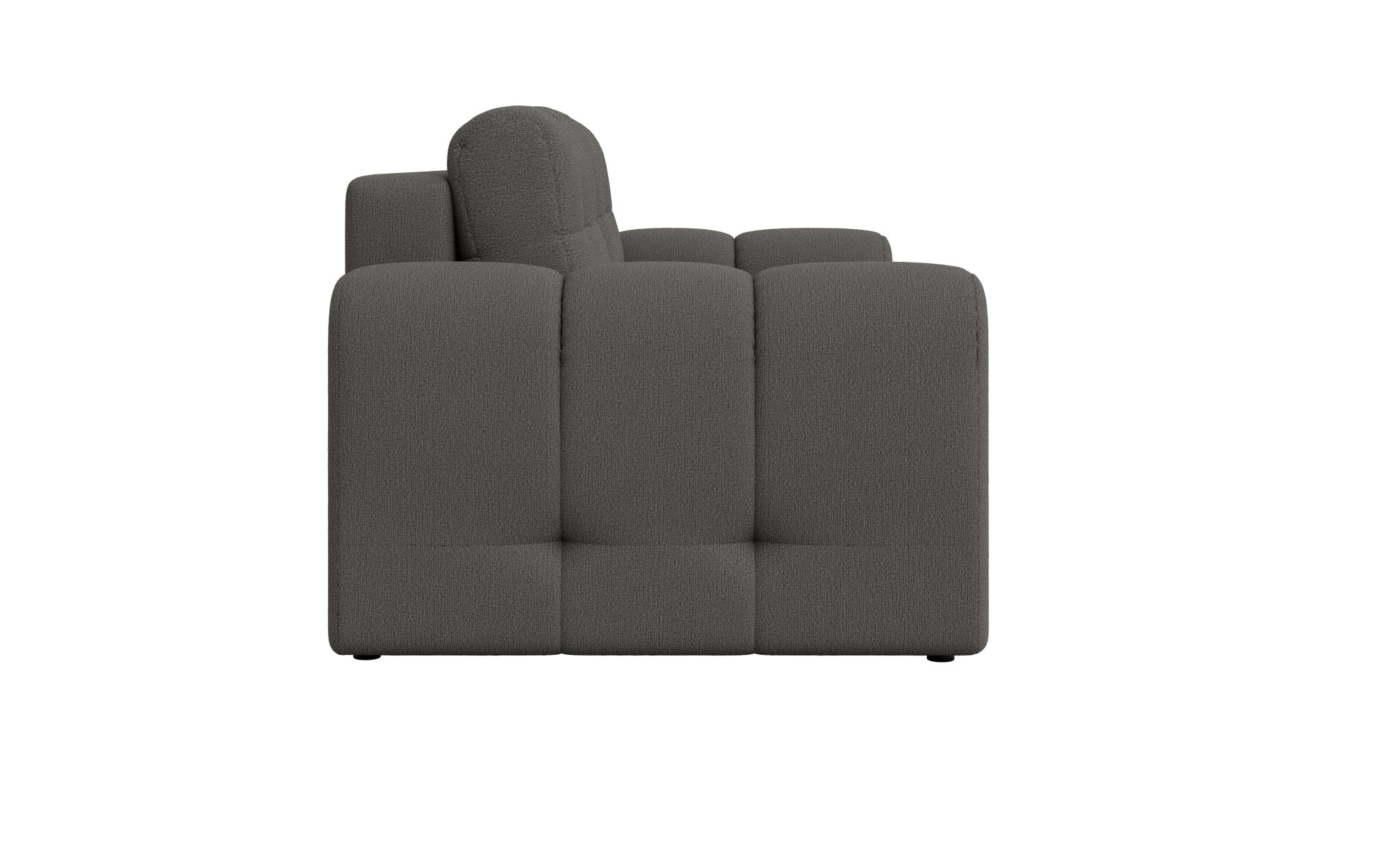 INOSIGN 2-Sitzer »Manilla, trendige Steppung, 2 Rückenkissen, B/T/H 195/107/91 cm«, mit Wellenunterfederung, in verschiedenen Materialien und Farben