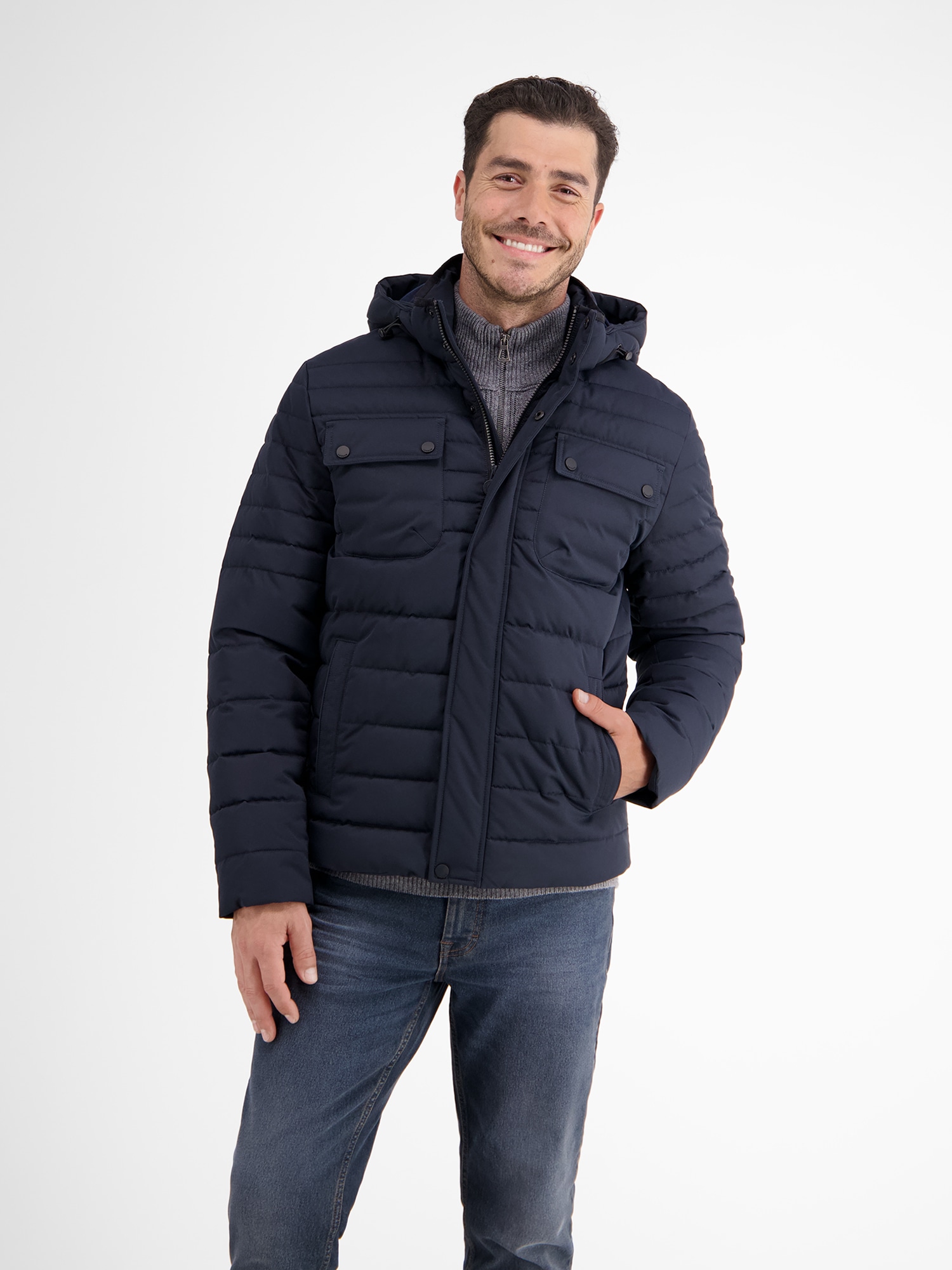 LERROS Steppjacke »LERROS«, mit Kapuze, Wasserabweisend, atmungsaktiv
