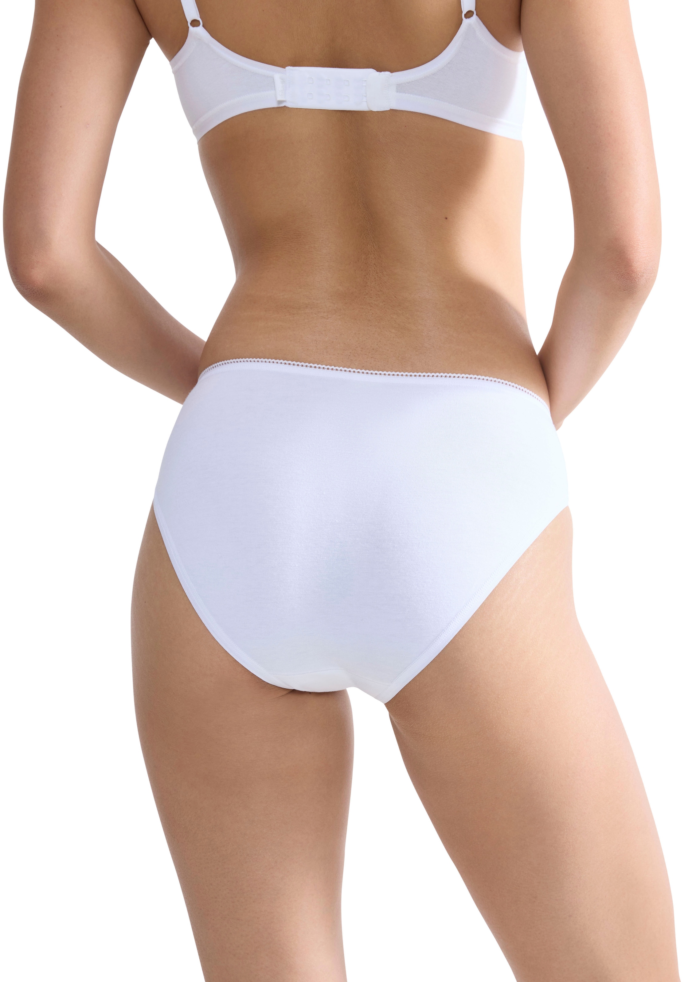 sloggi Taillenslip »24/7 Cotton« 3er Pack,  elastischer Bund mit Spitze, flache Nähte